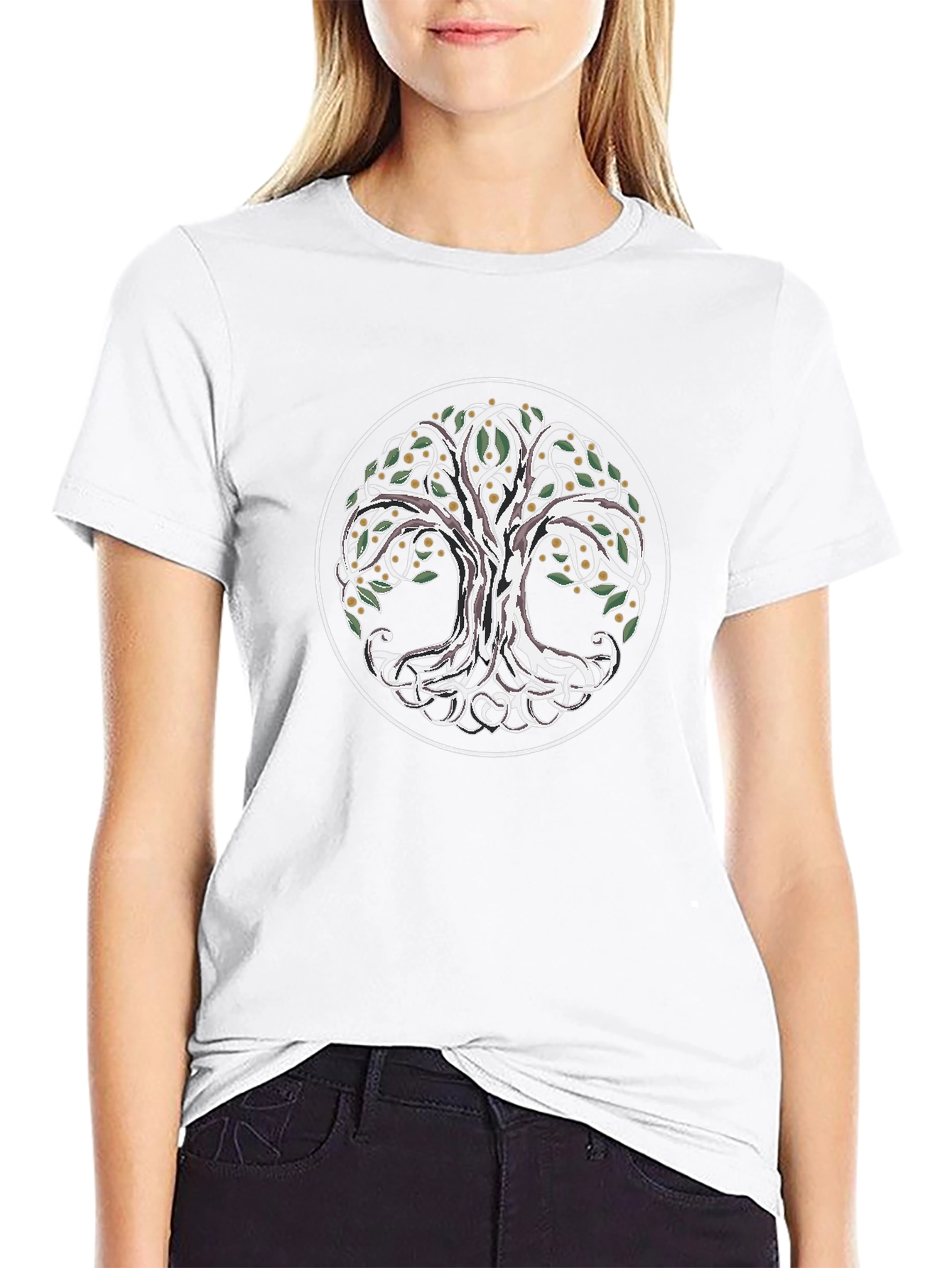 Tree of Life Graphic T-Shirt - Celtic Knot Design