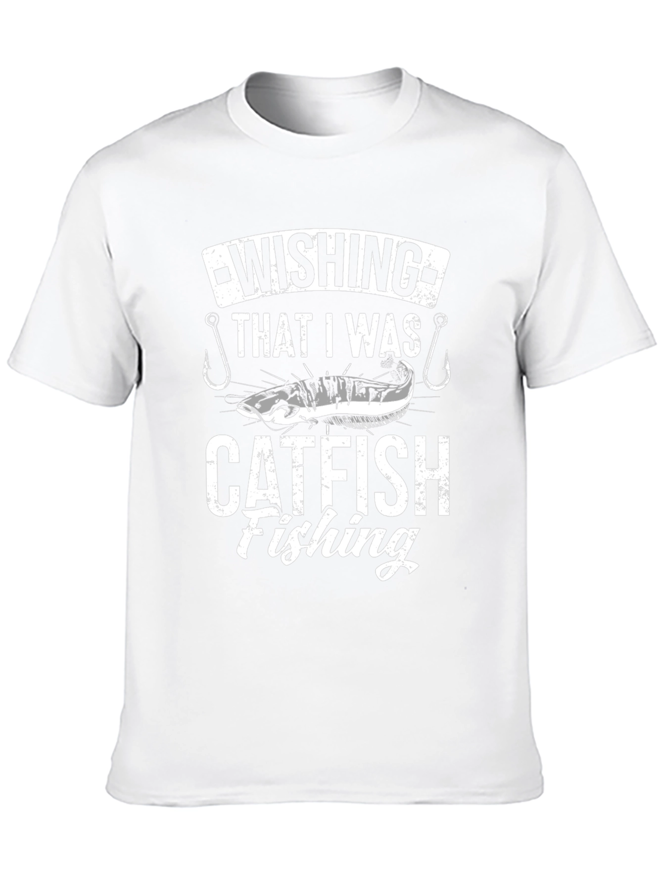 Catfish Fishing T-Shirt - Black Graphic Tee