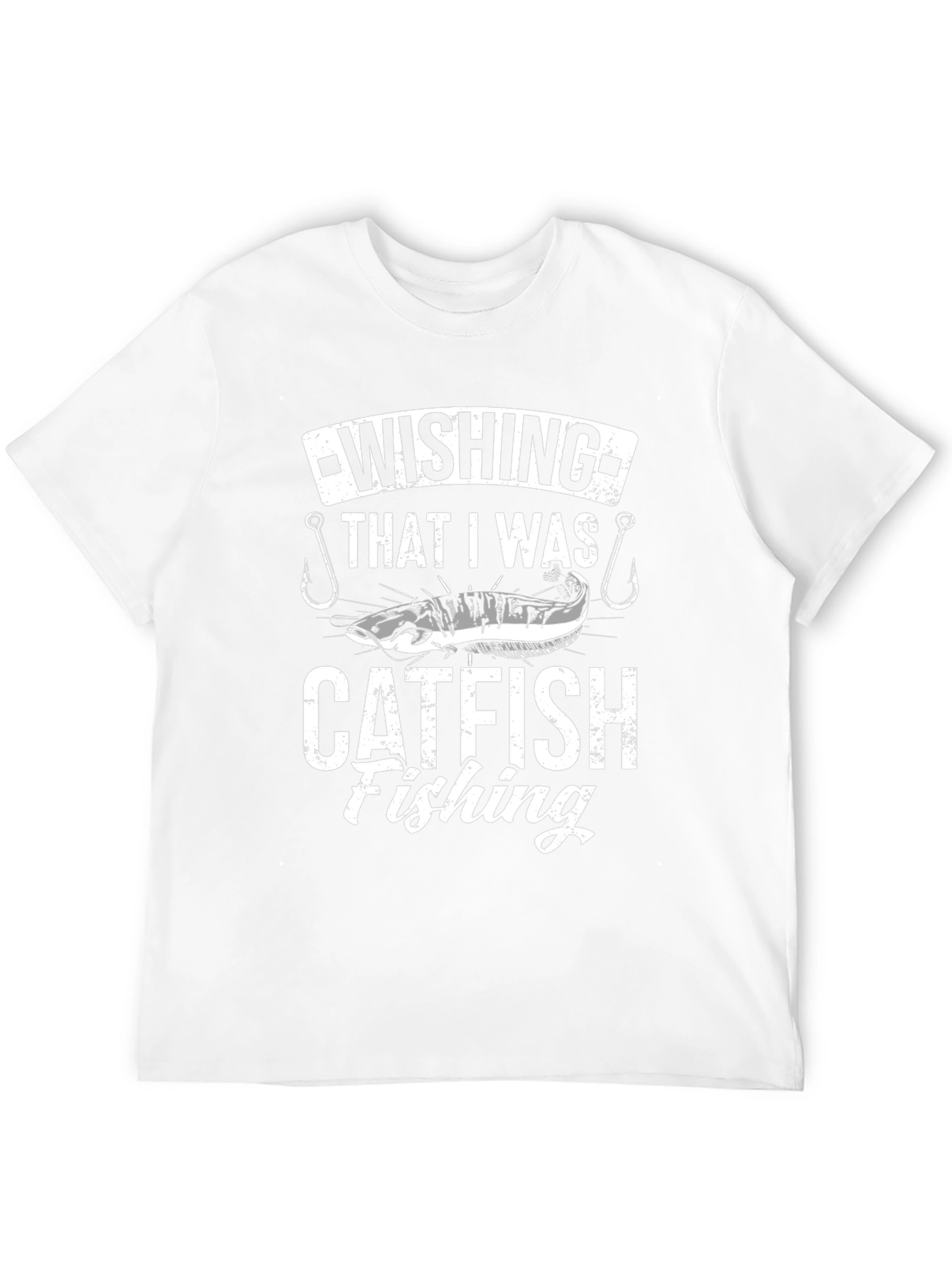 Catfish Fishing T-Shirt - Black Graphic Tee