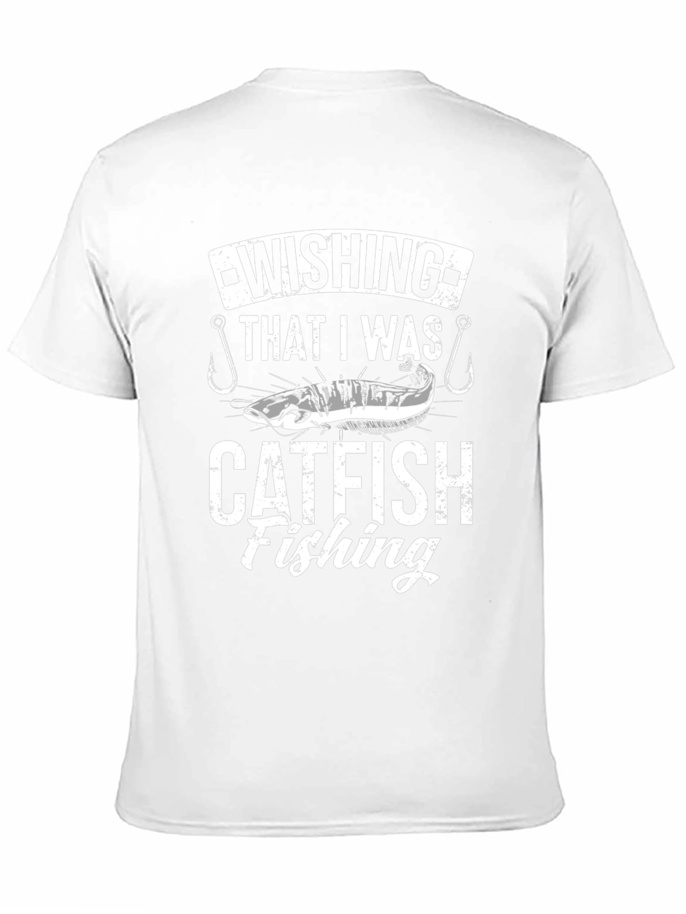 Catfish Fishing T-Shirt - Black Graphic Tee