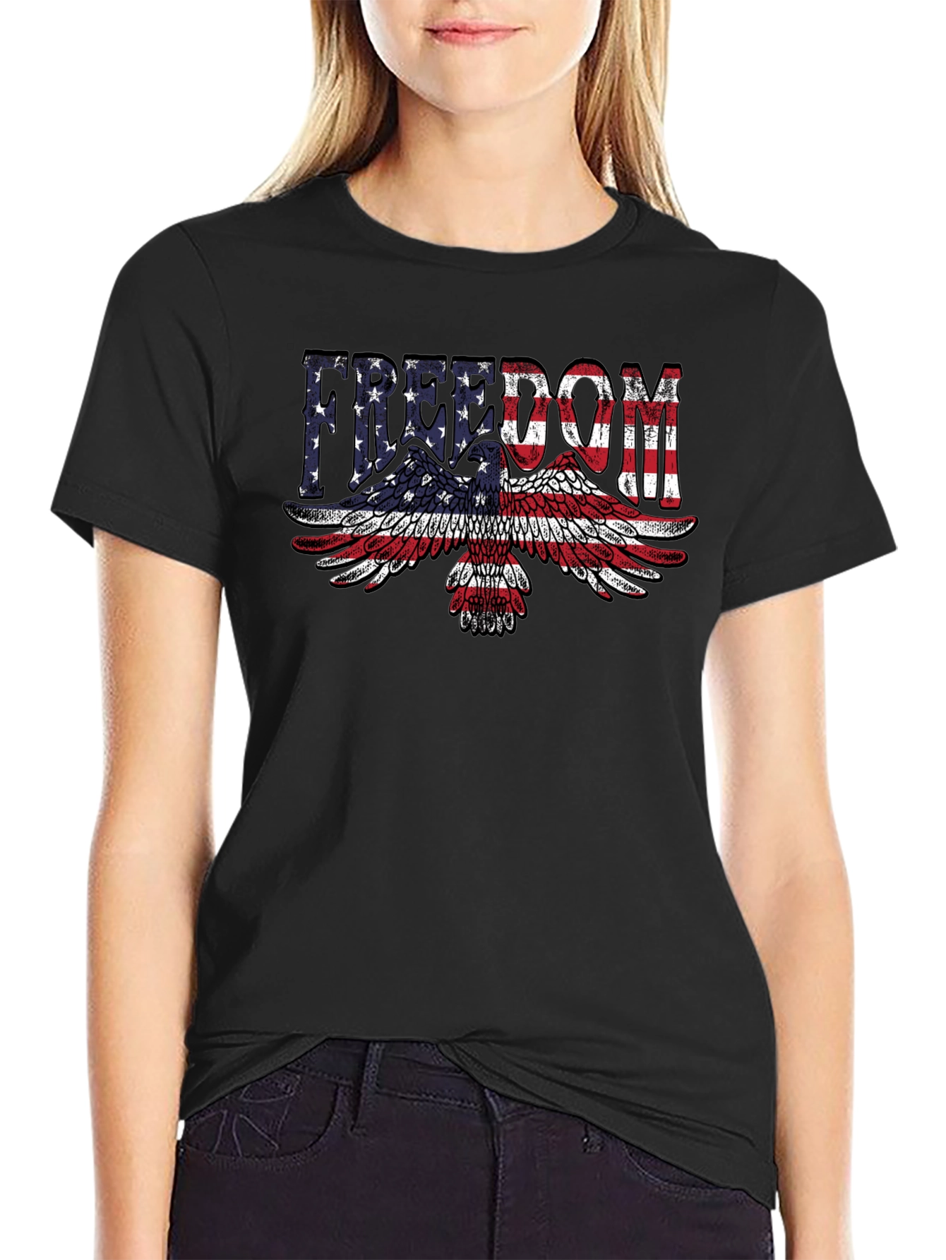 Freedom Eagle American Flag T-Shirt