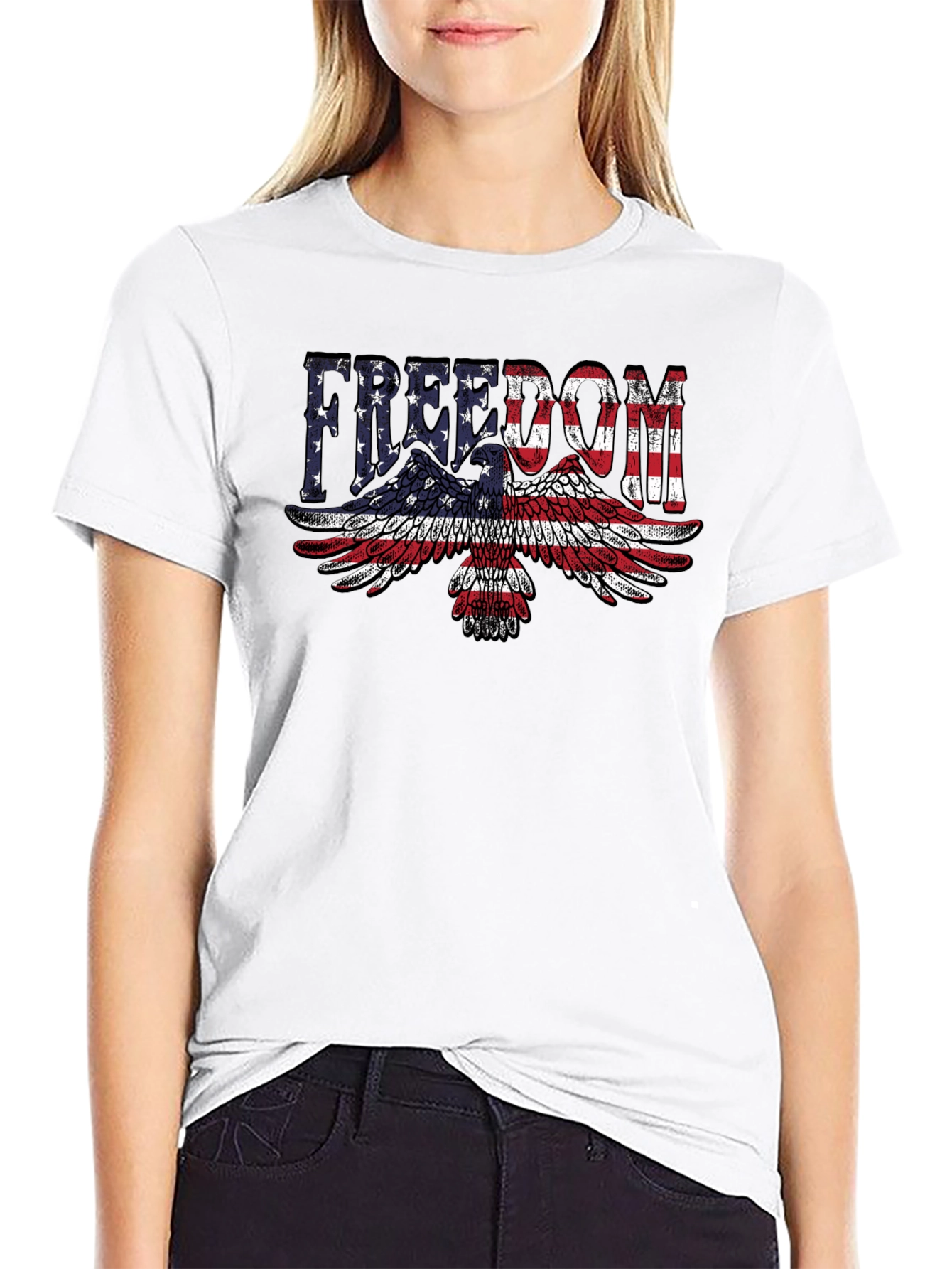 Freedom Eagle American Flag T-Shirt