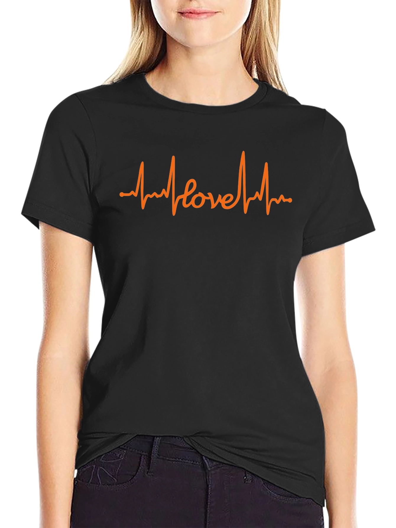 Love Heartbeat Graphic Tee - Stylish Comfort