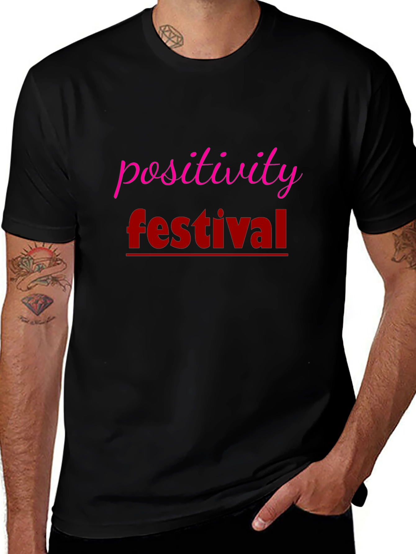 Positivity Festival T-Shirt - Black