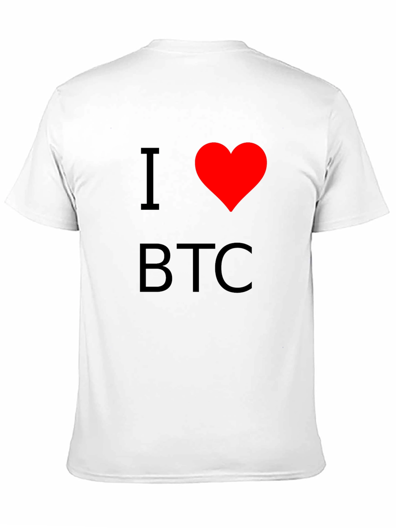 I Heart BTC Black T-Shirt - Bitcoin Cryptocurrency Tee