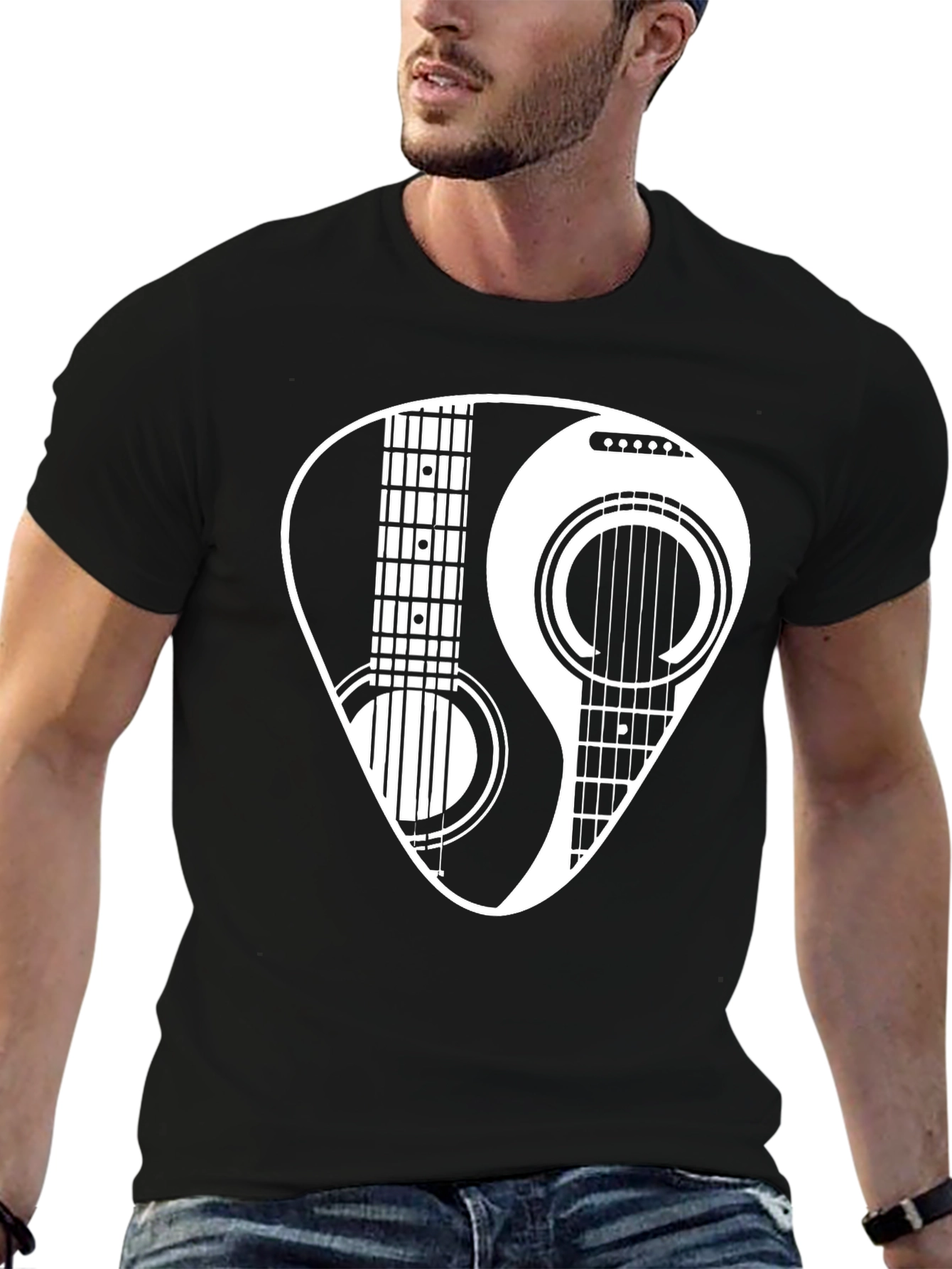 Yin Yang Guitar Pick T-Shirt
