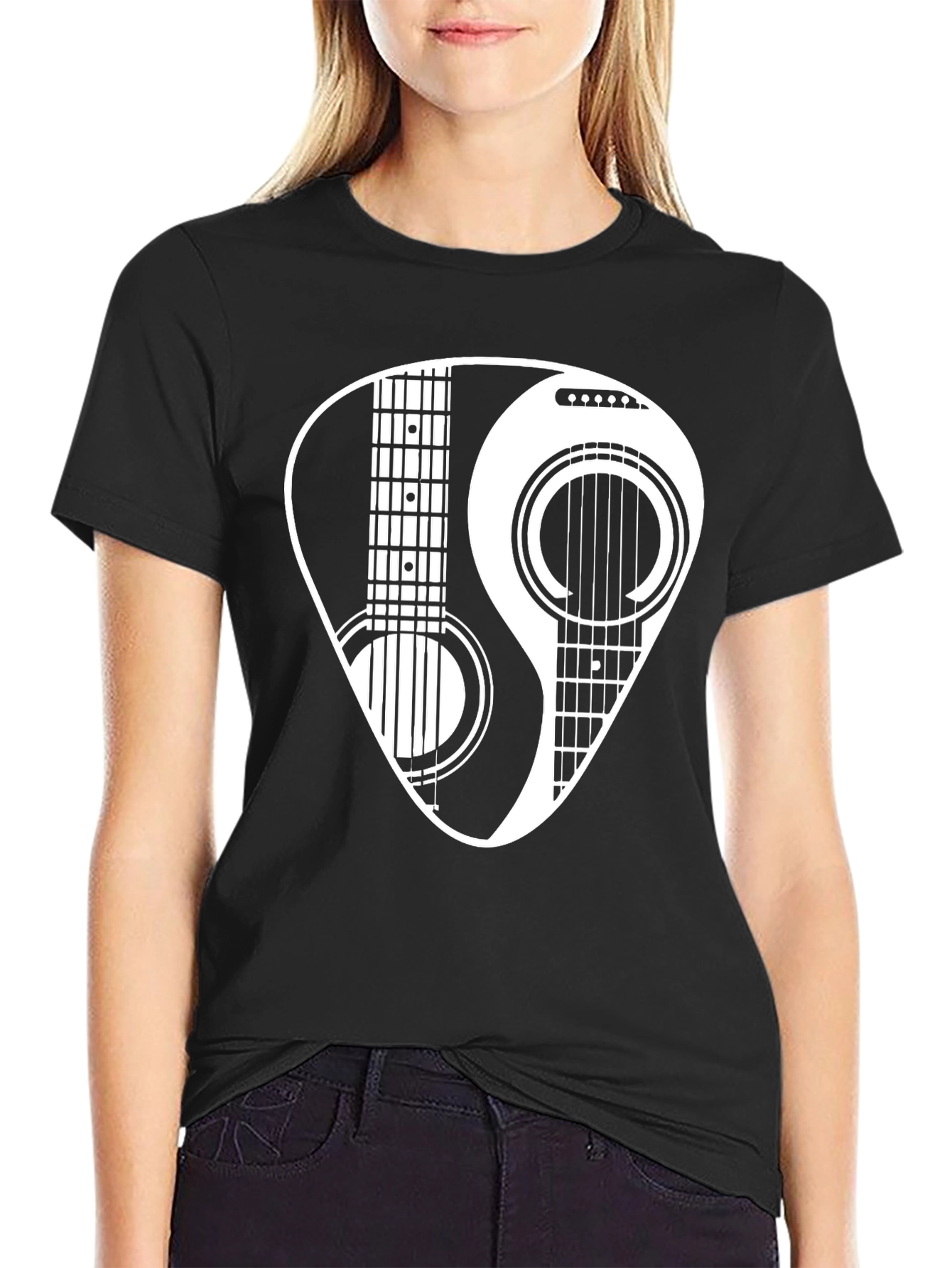 Yin Yang Guitar Pick T-Shirt