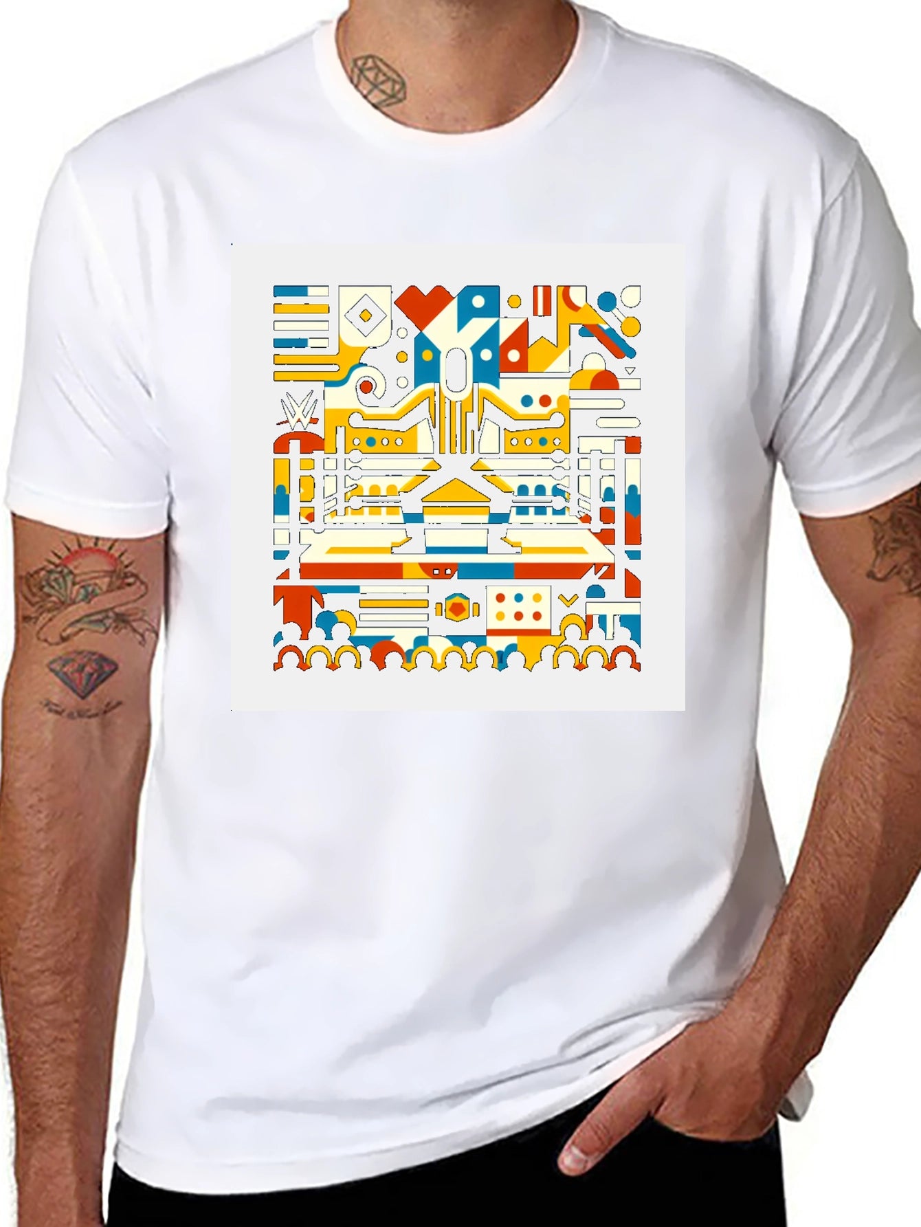 Abstract Geometric Art T-Shirt