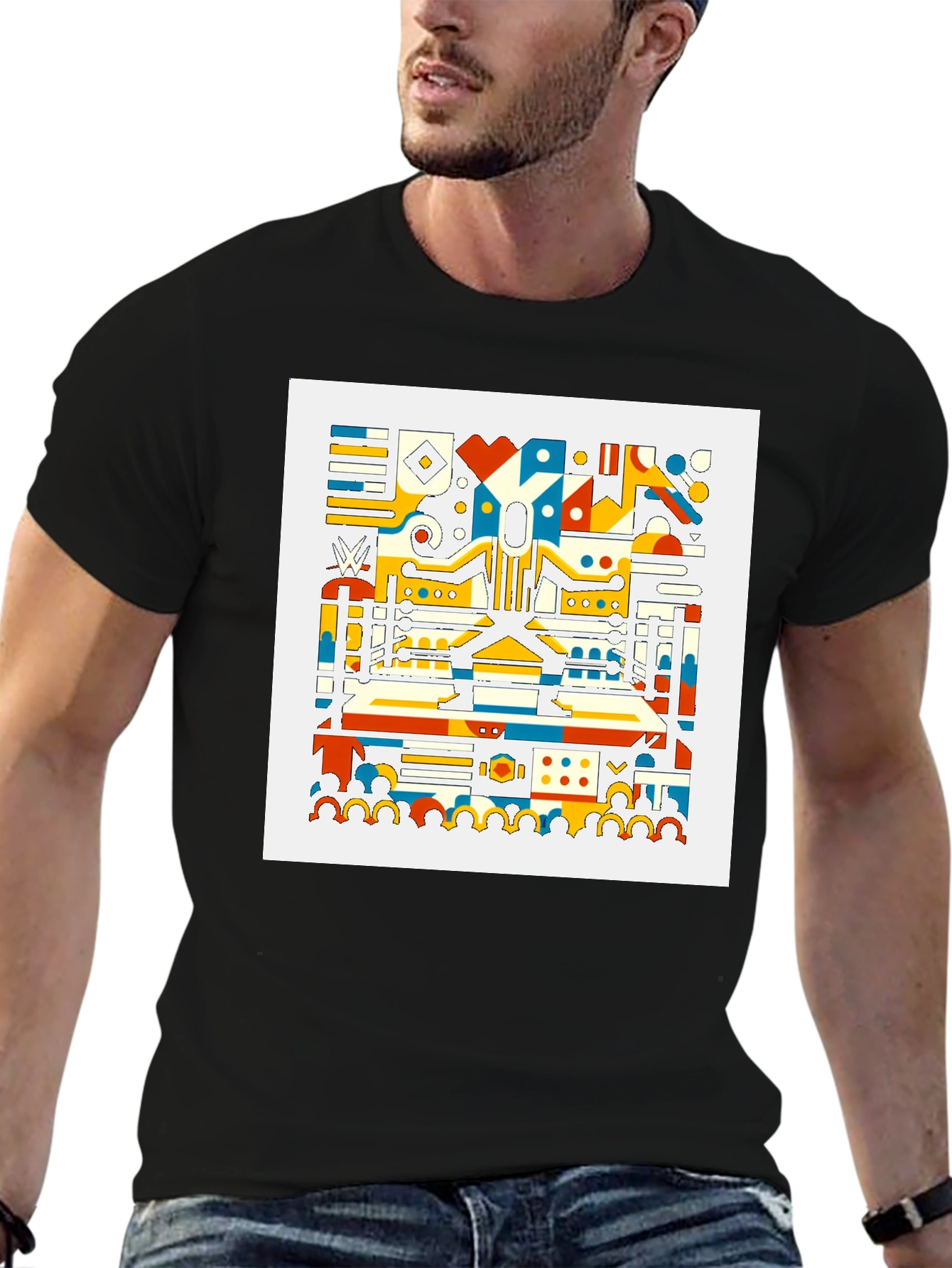 Abstract Geometric Art T-Shirt