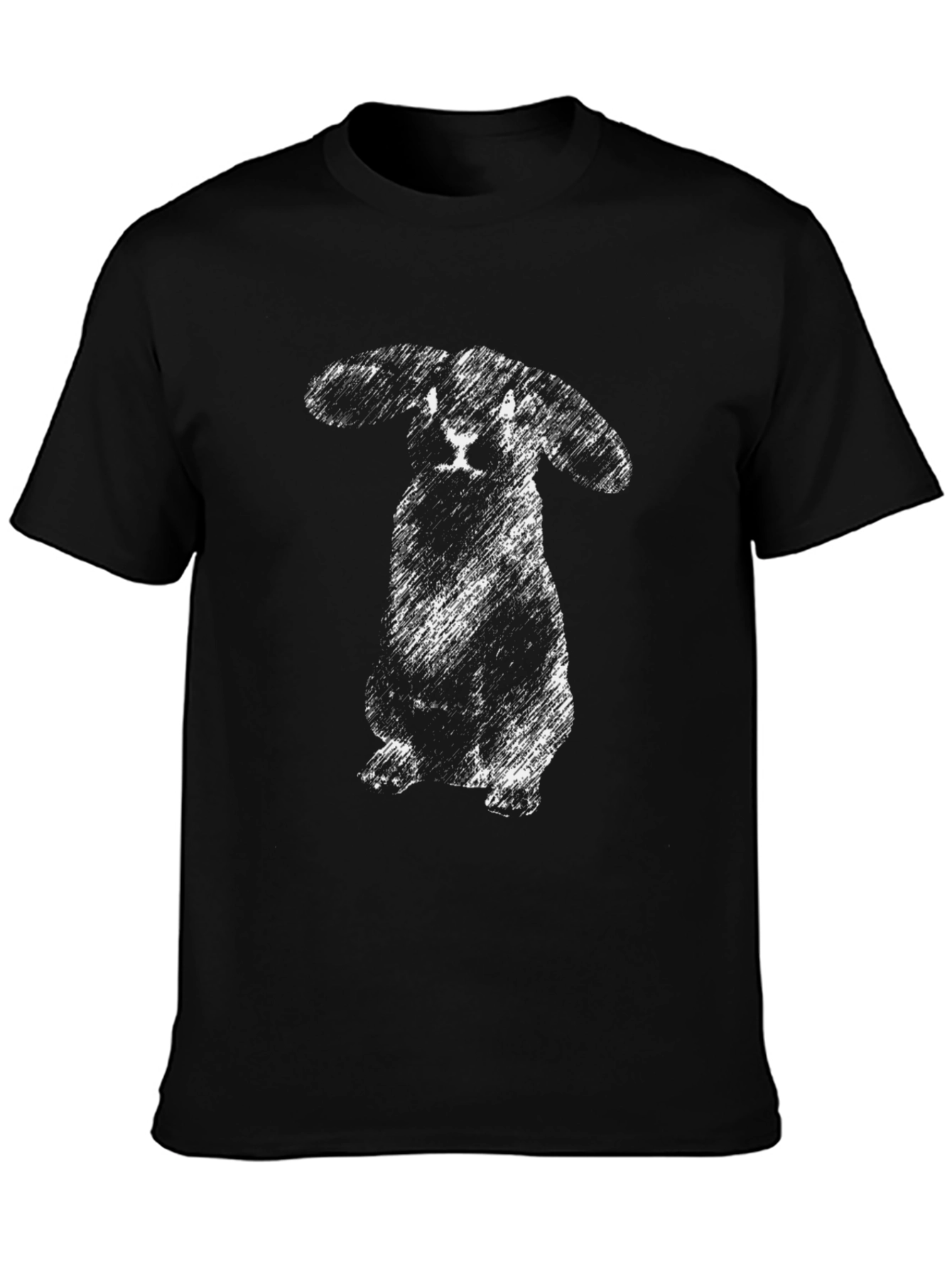 Sketchy Rabbit Graphic Tee - Soft Cotton