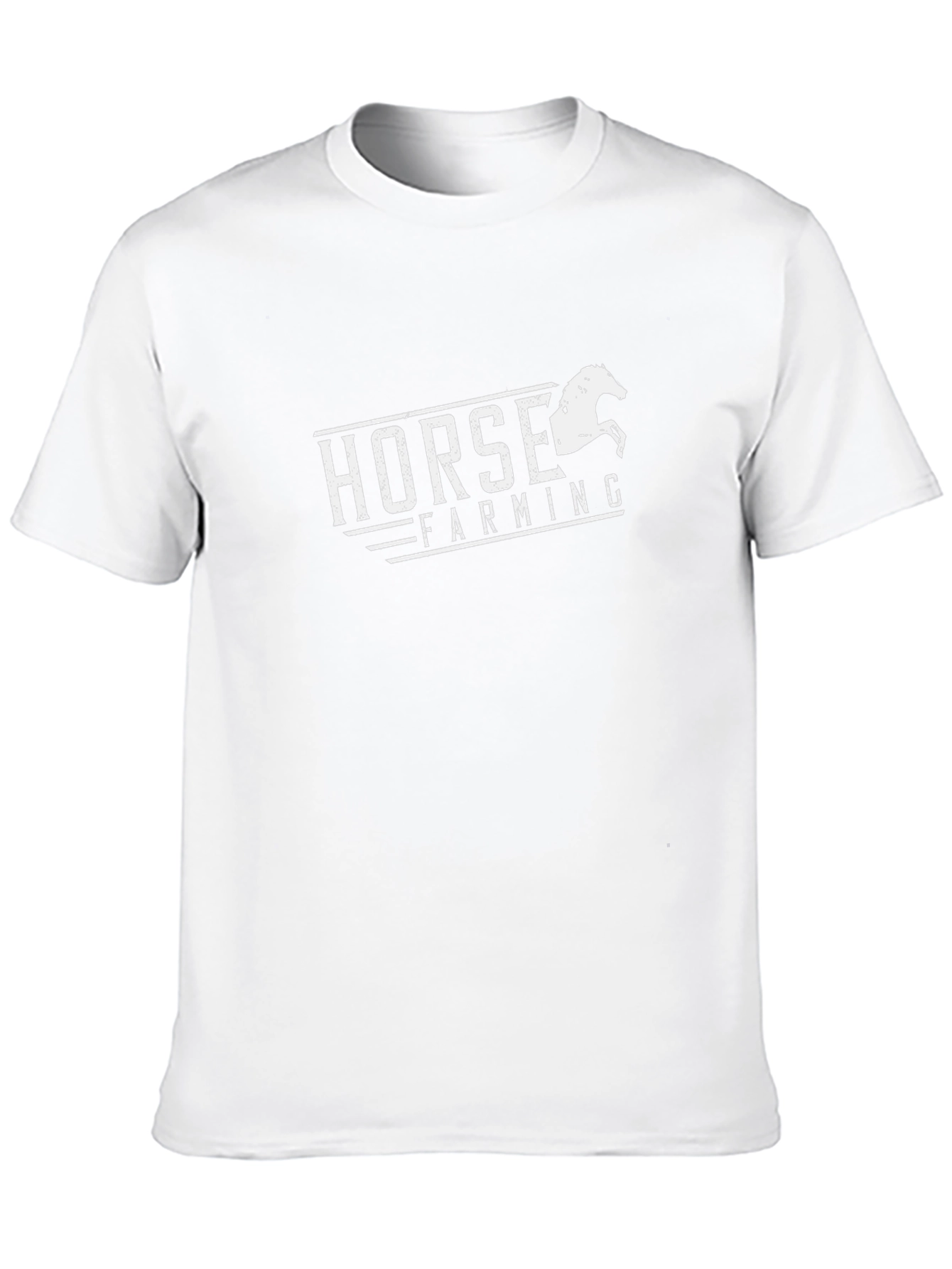 Horse Farming Black T-Shirt