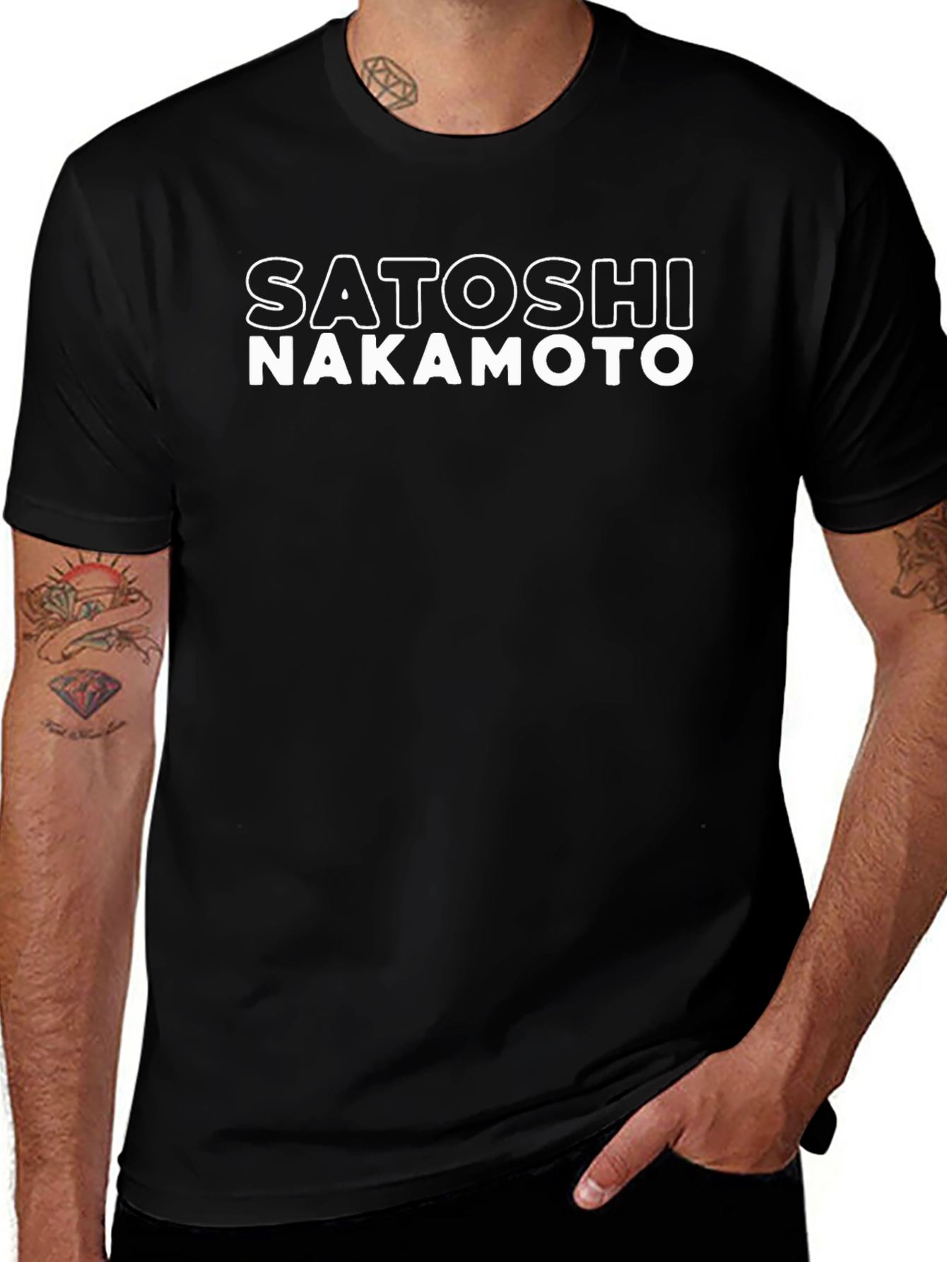Satoshi Nakamoto Graphic Tee - Crypto Enthusiast Shirt