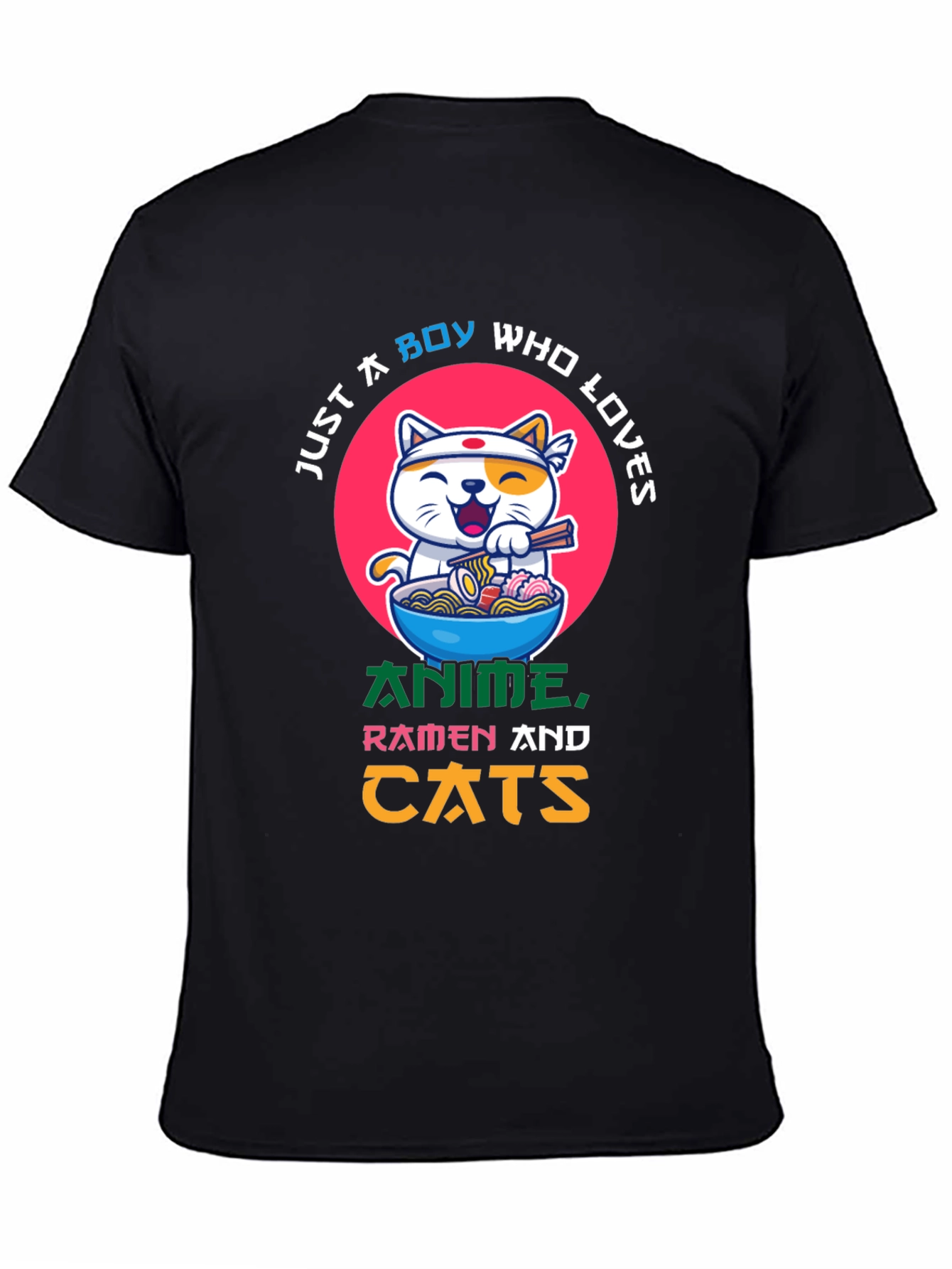 Anime Ramen Cat Lover T-Shirt