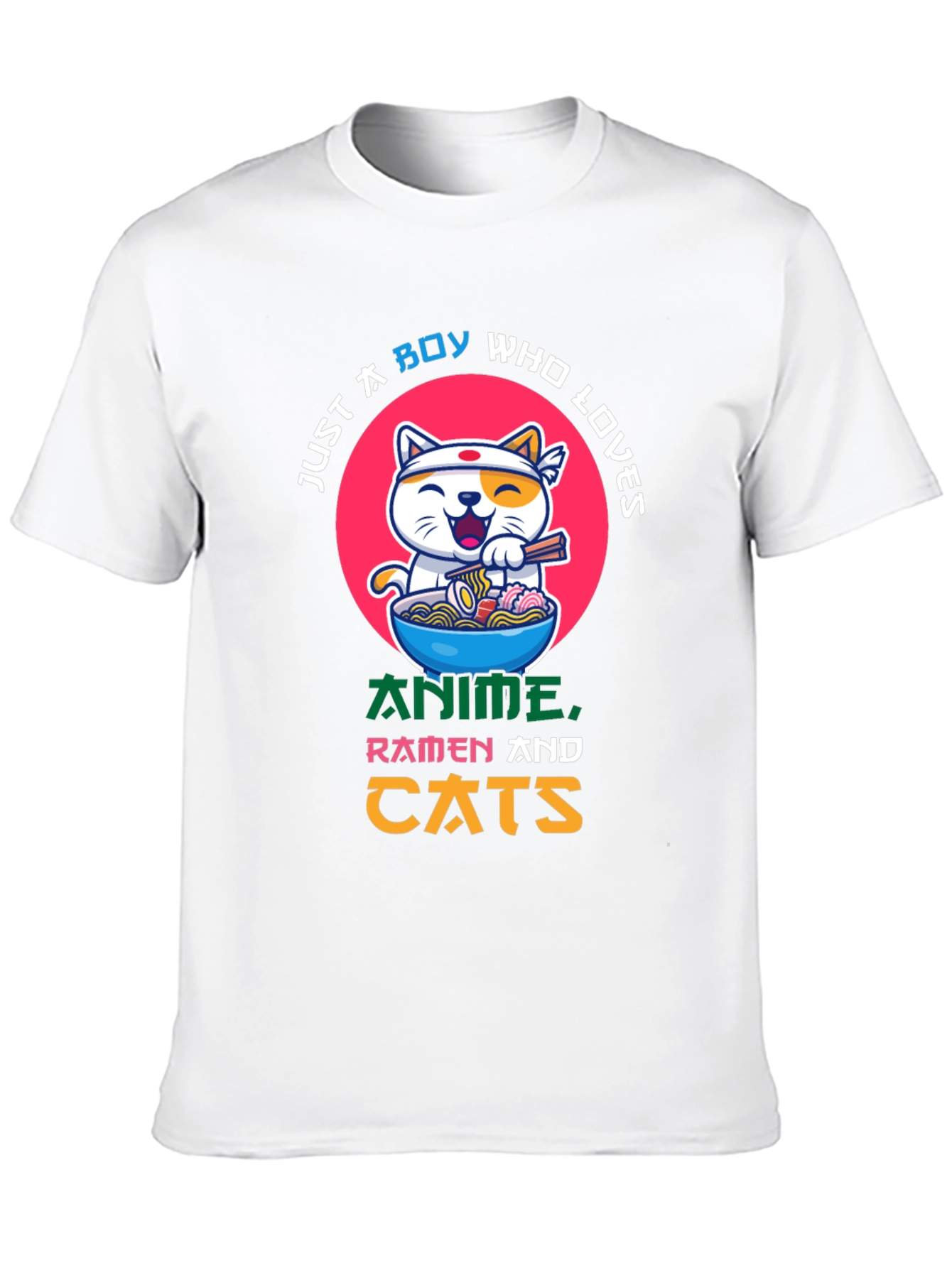 Anime Ramen Cat Lover T-Shirt