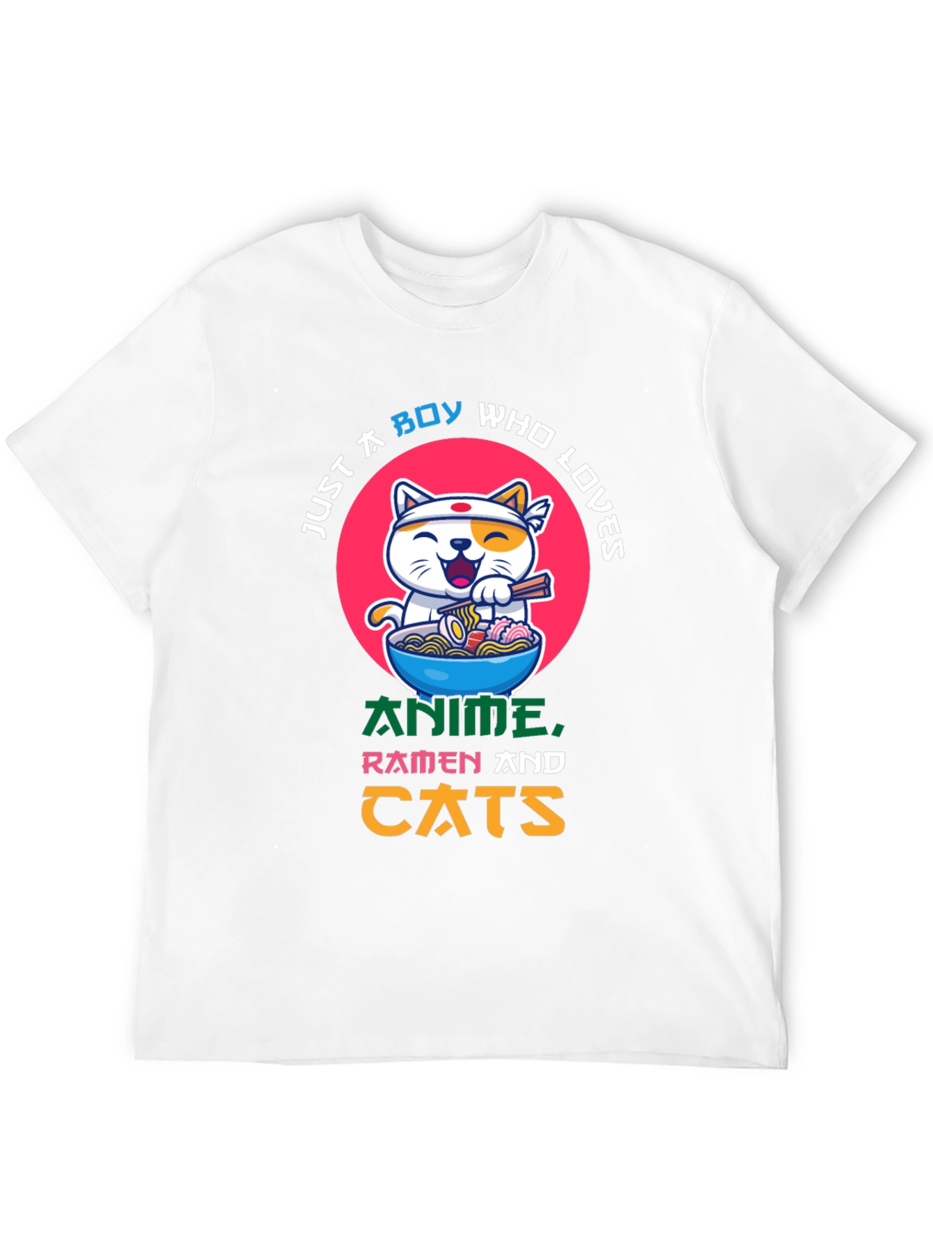 Anime Ramen Cat Lover T-Shirt