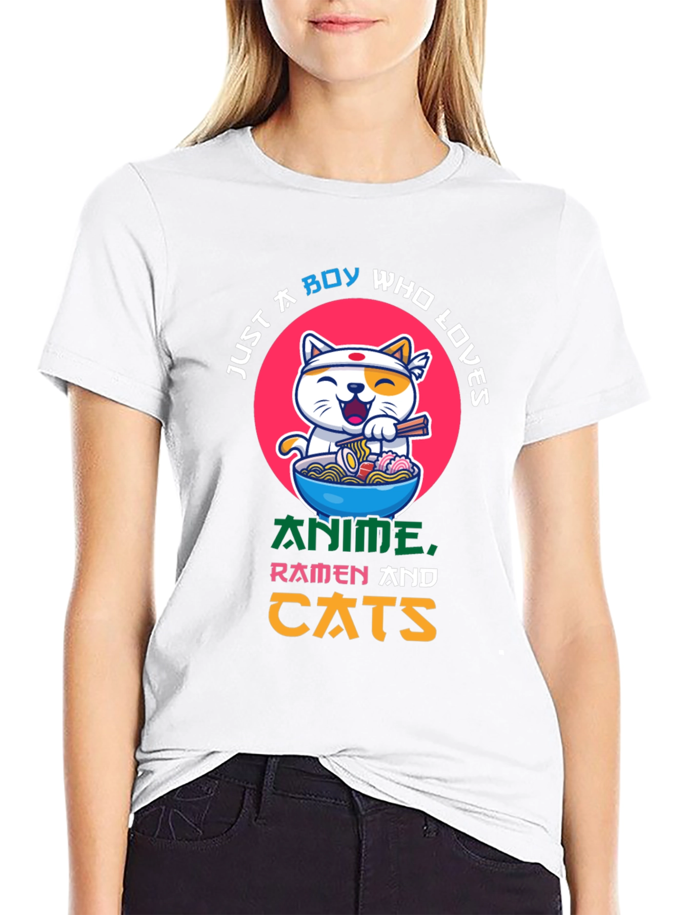 Anime Ramen Cat Lover T-Shirt