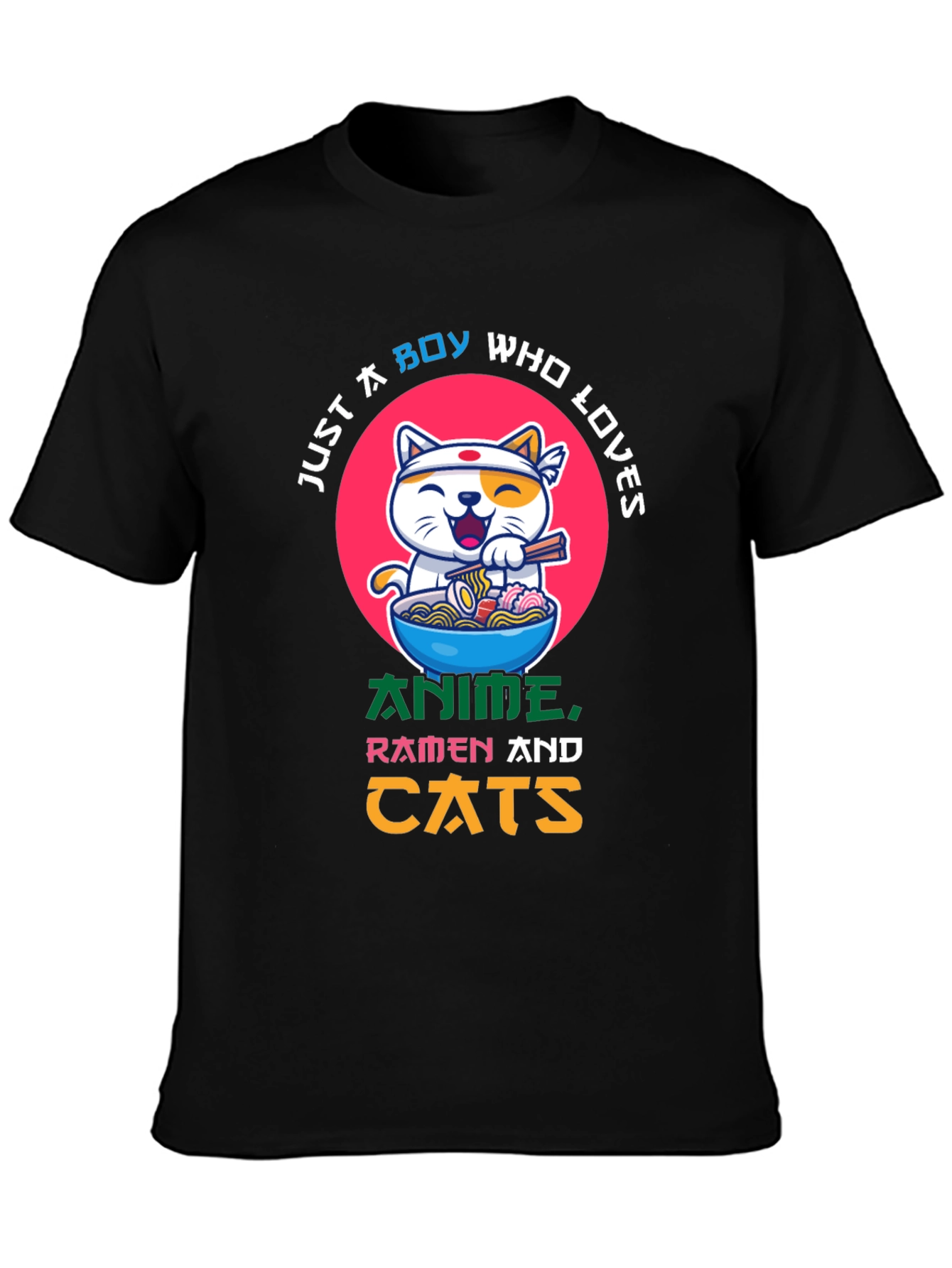 Anime Ramen Cat Lover T-Shirt
