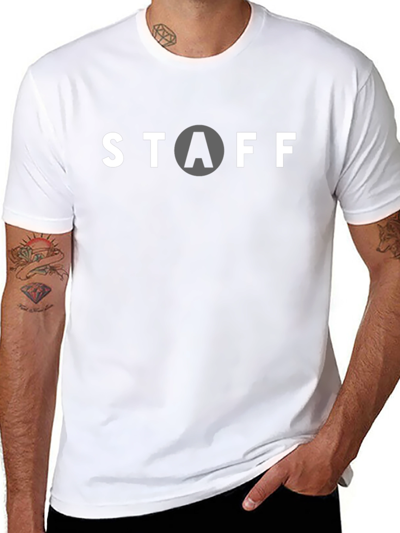 Staff Crew Neck T-Shirt - Black