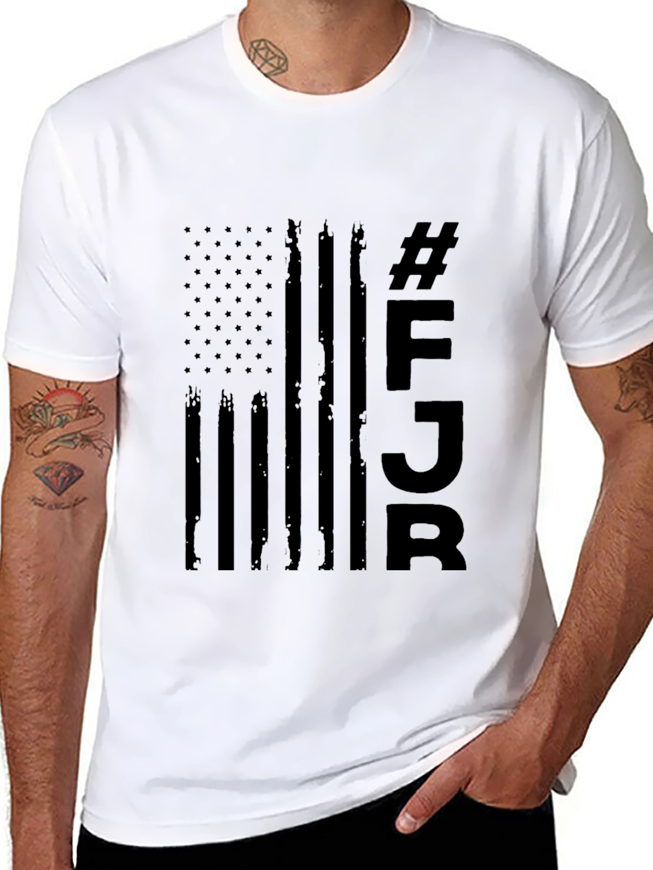 Black FJB Graphic Tee - Patriotic Style