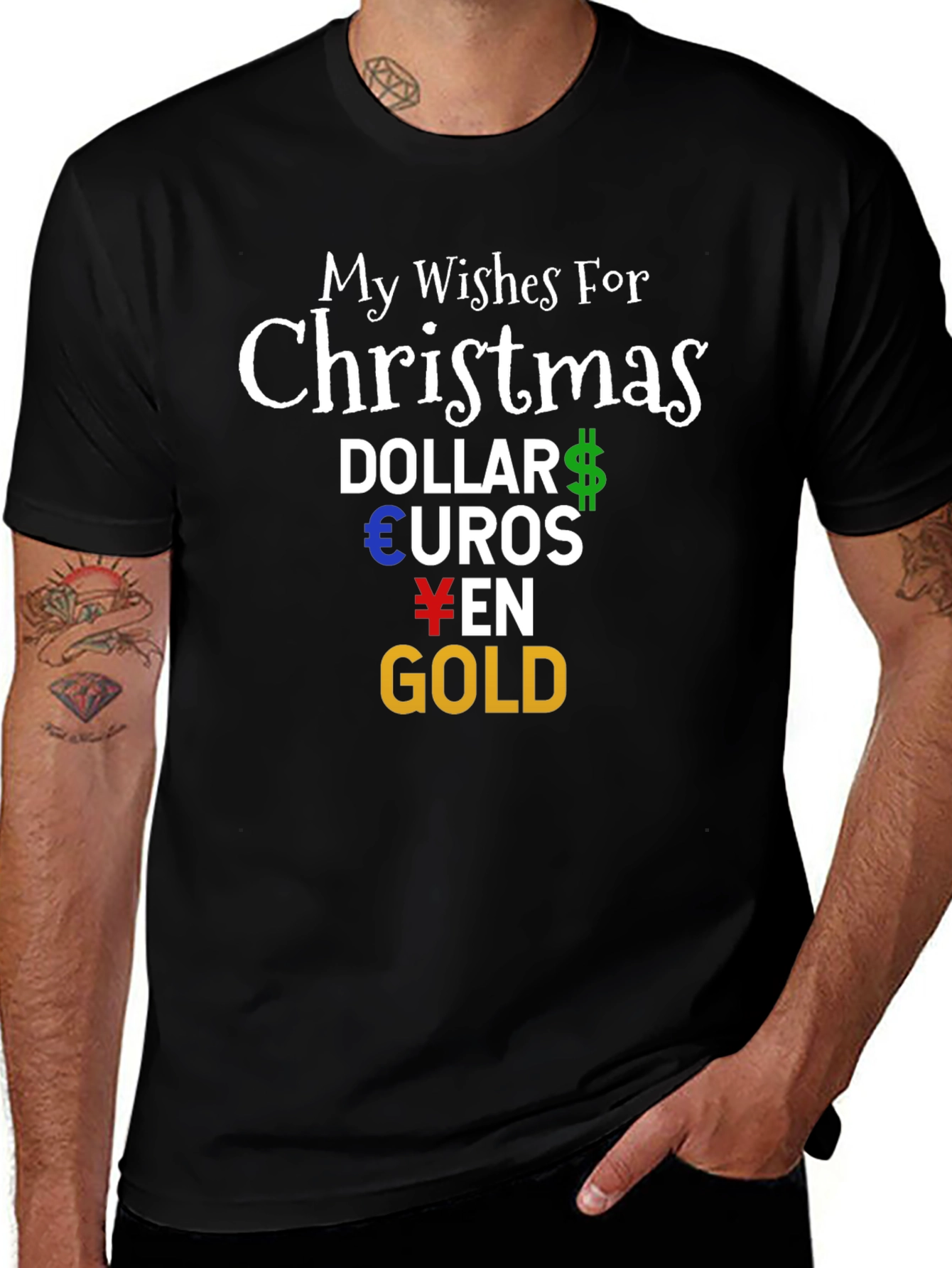 Funny Christmas Money Wishes T-Shirt