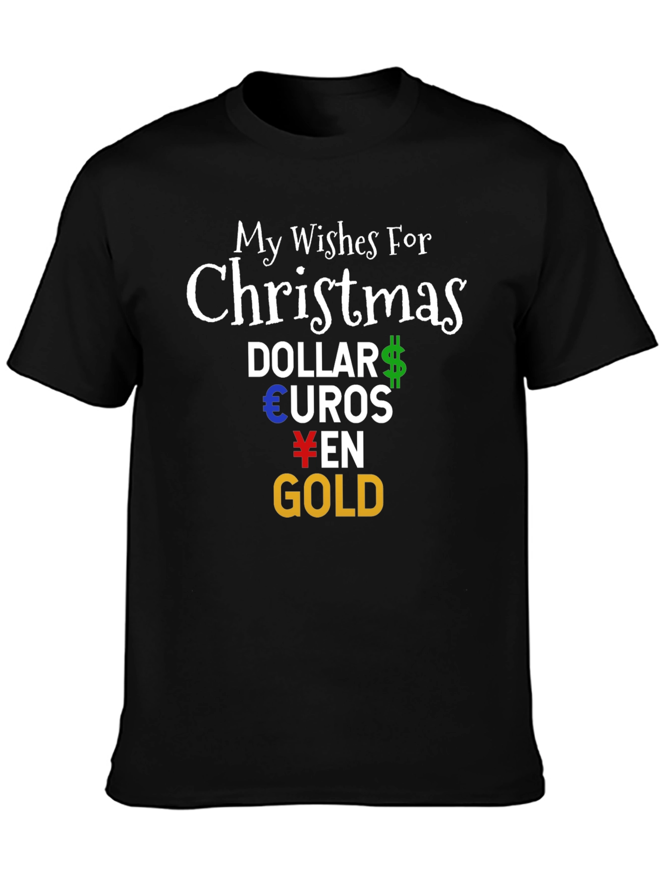 Funny Christmas Money Wishes T-Shirt