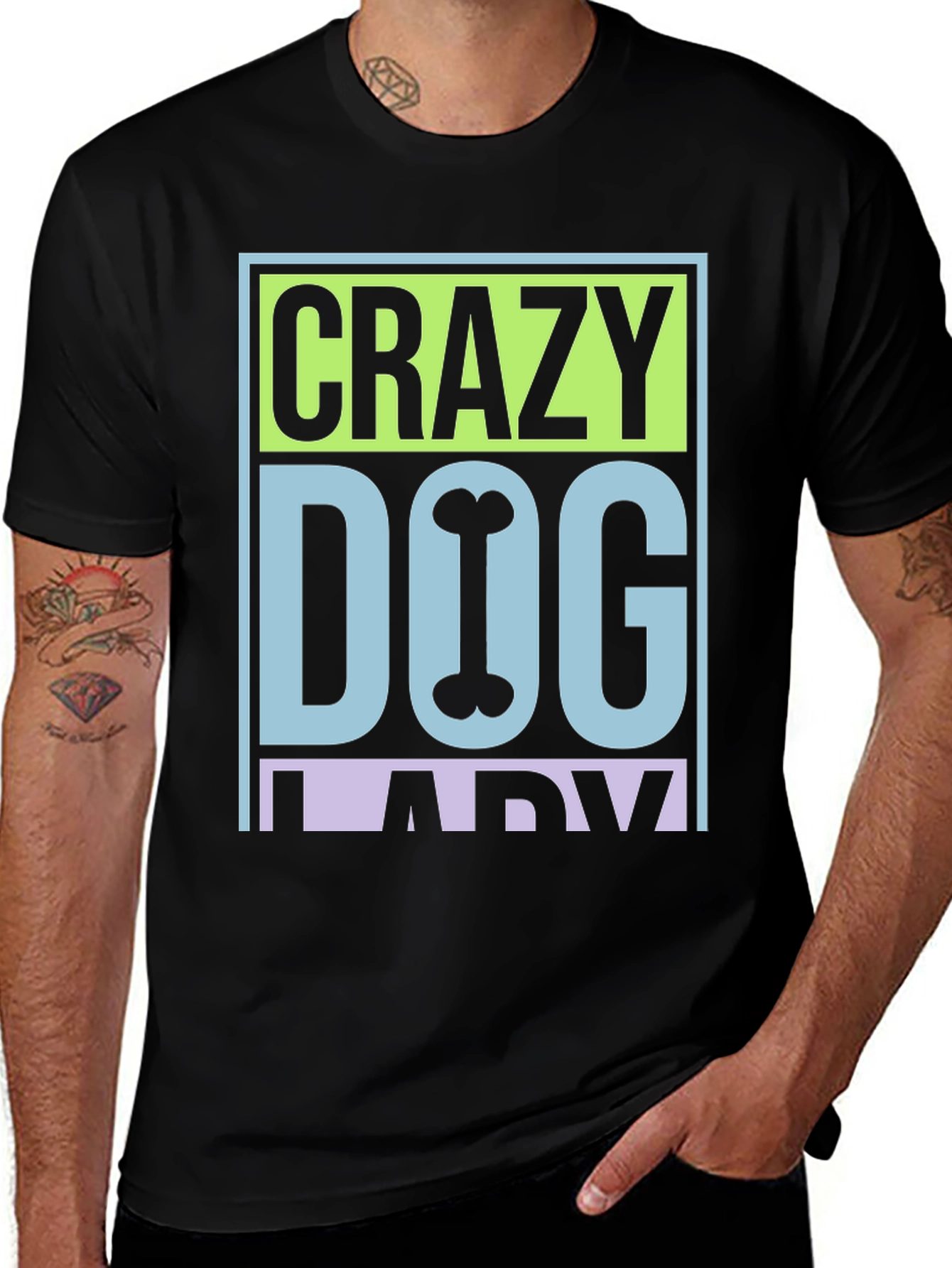 Crazy Dog Lady Graphic T-Shirt