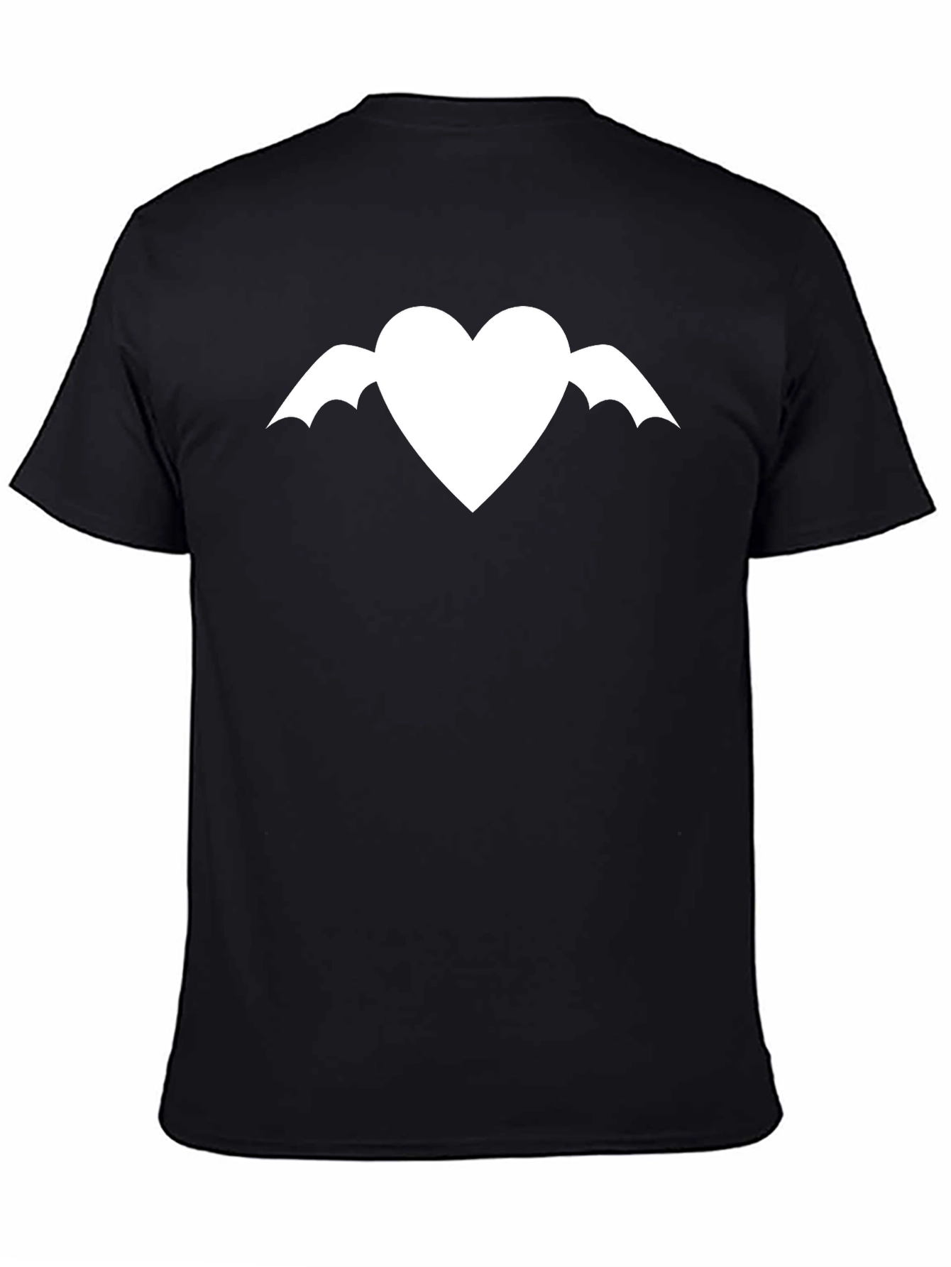 Winged Heart Graphic Tee - Modern Black T-Shirt