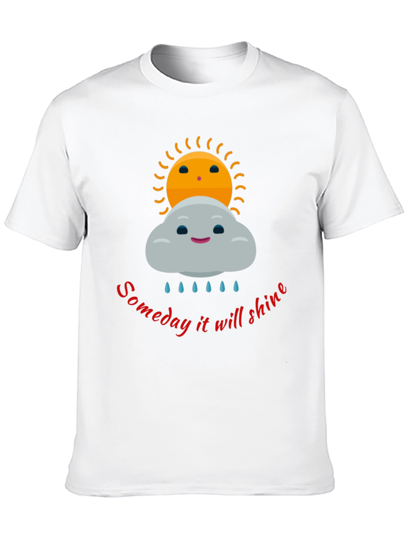 Optimistic Graphic Tee - Someday It Will Shine T-Shirt