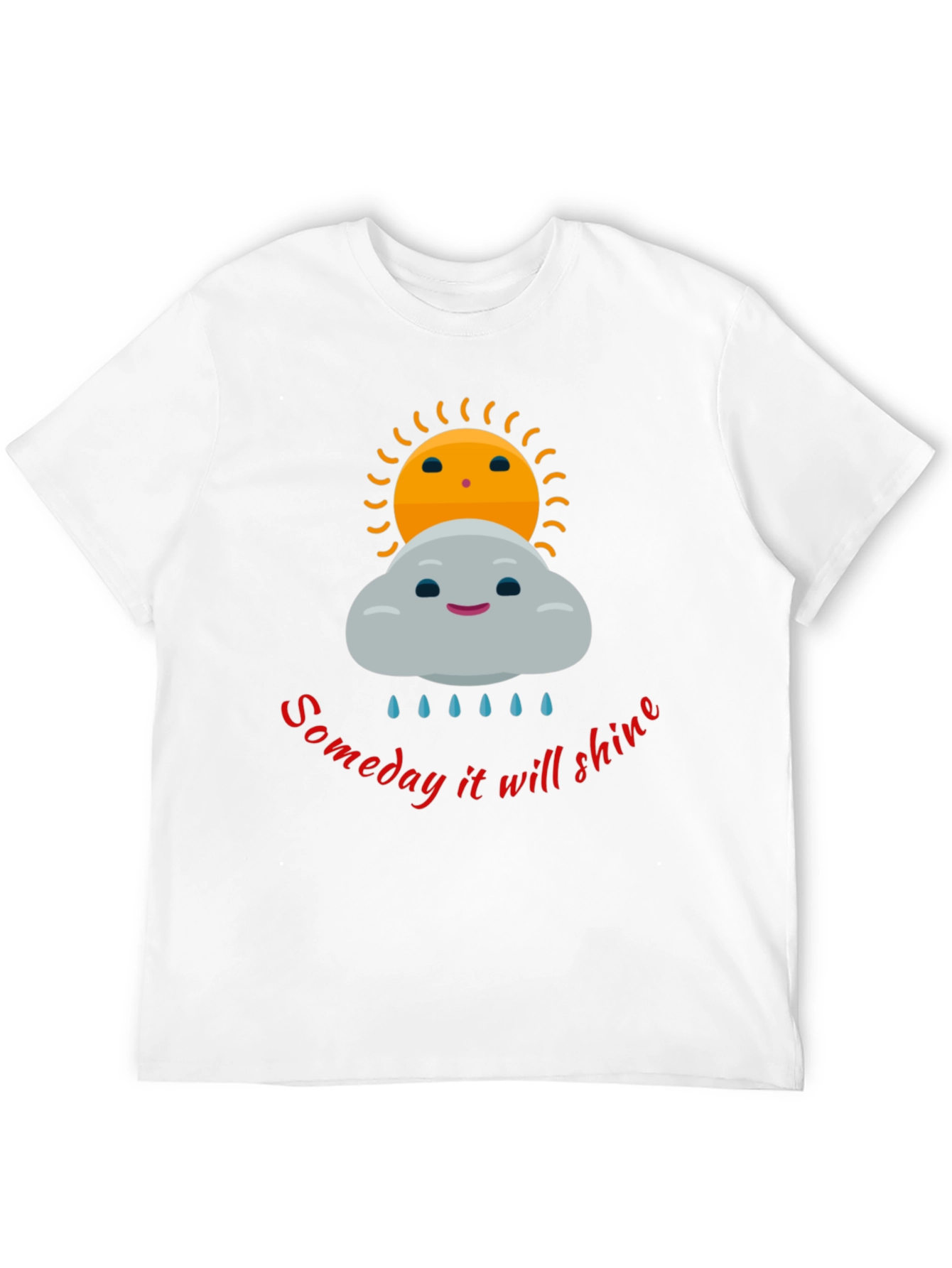 Optimistic Graphic Tee - Someday It Will Shine T-Shirt
