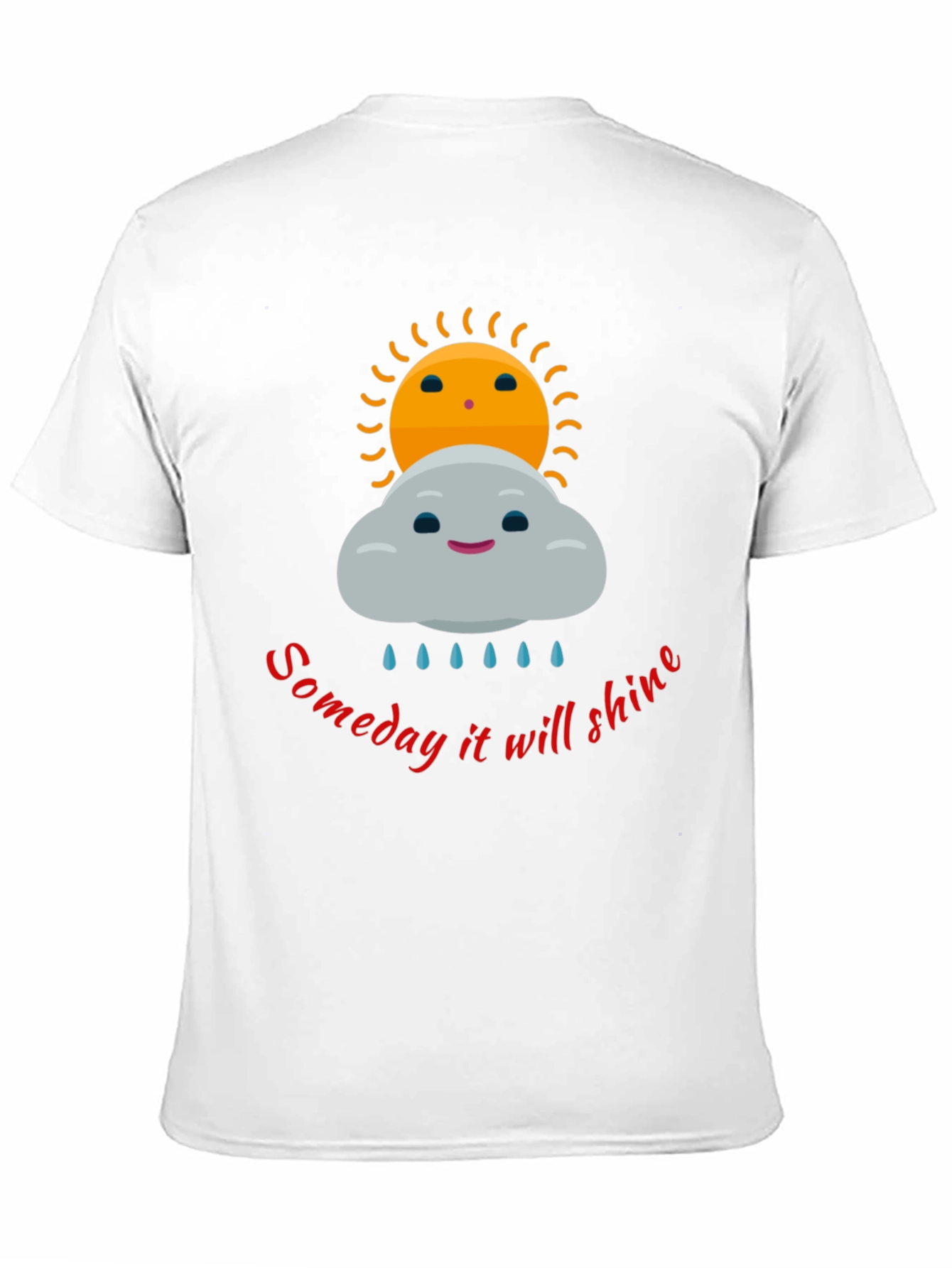 Optimistic Graphic Tee - Someday It Will Shine T-Shirt