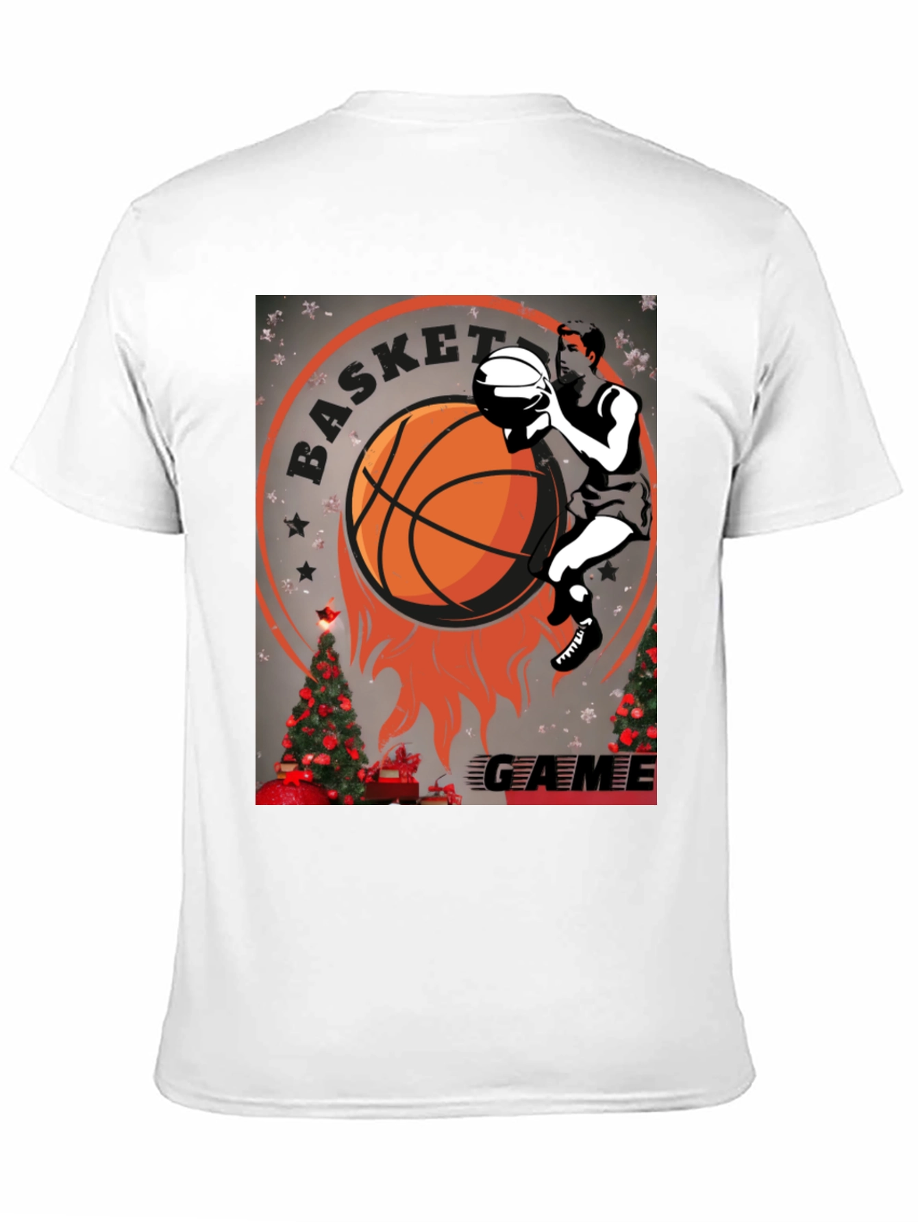 Basketball Game Christmas T-Shirt