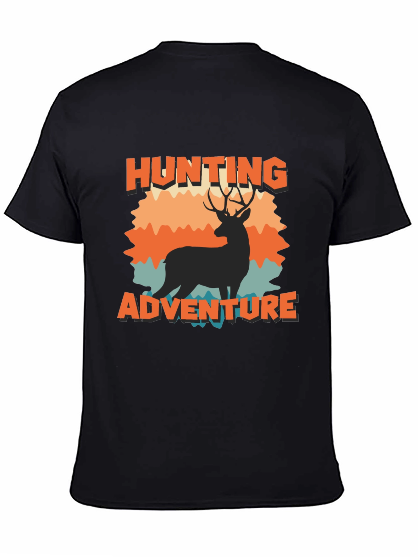 Hunting Adventure Graphic Tee - Black