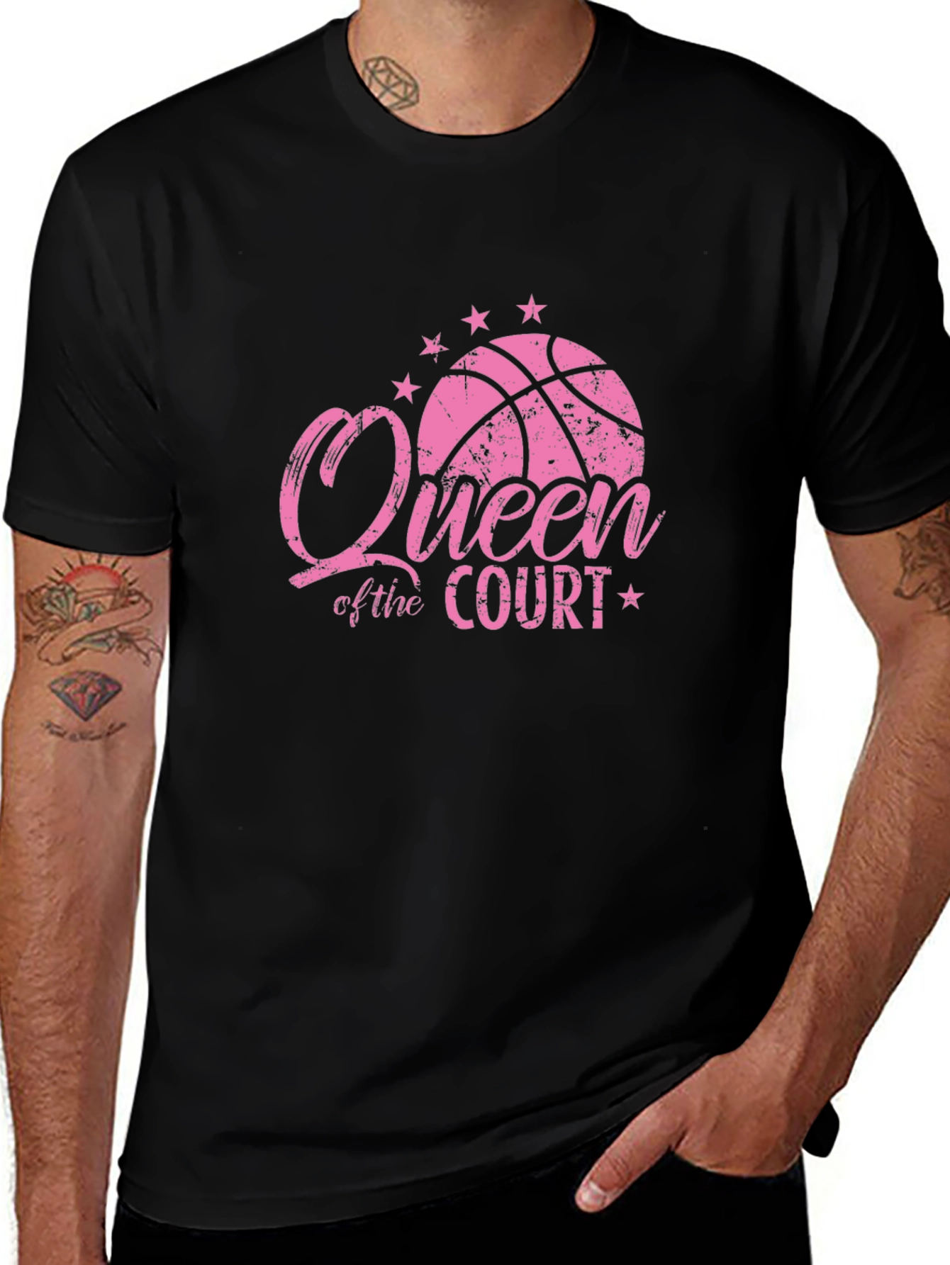 Queen of the Court Basketball T-Shirt