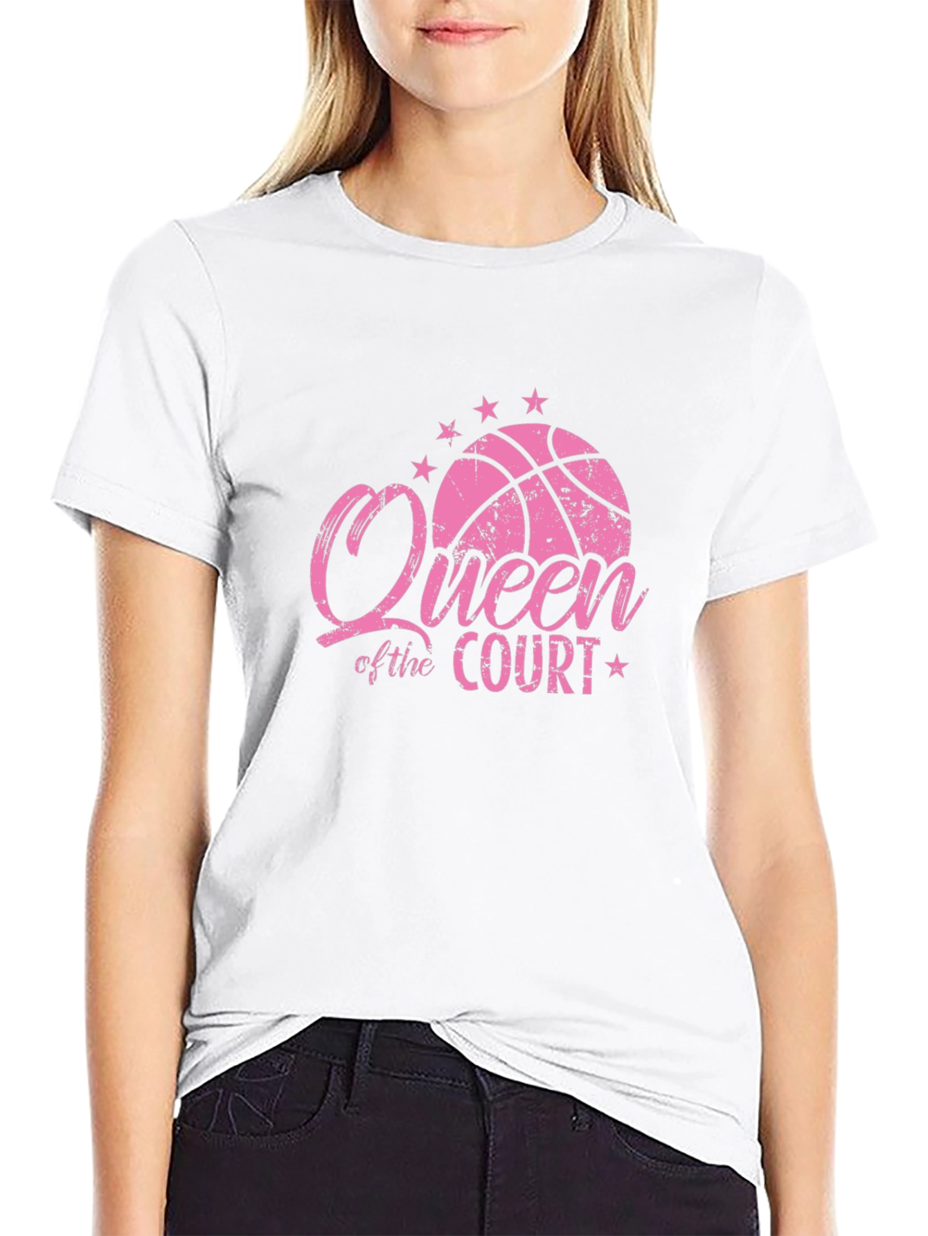Queen of the Court Basketball T-Shirt