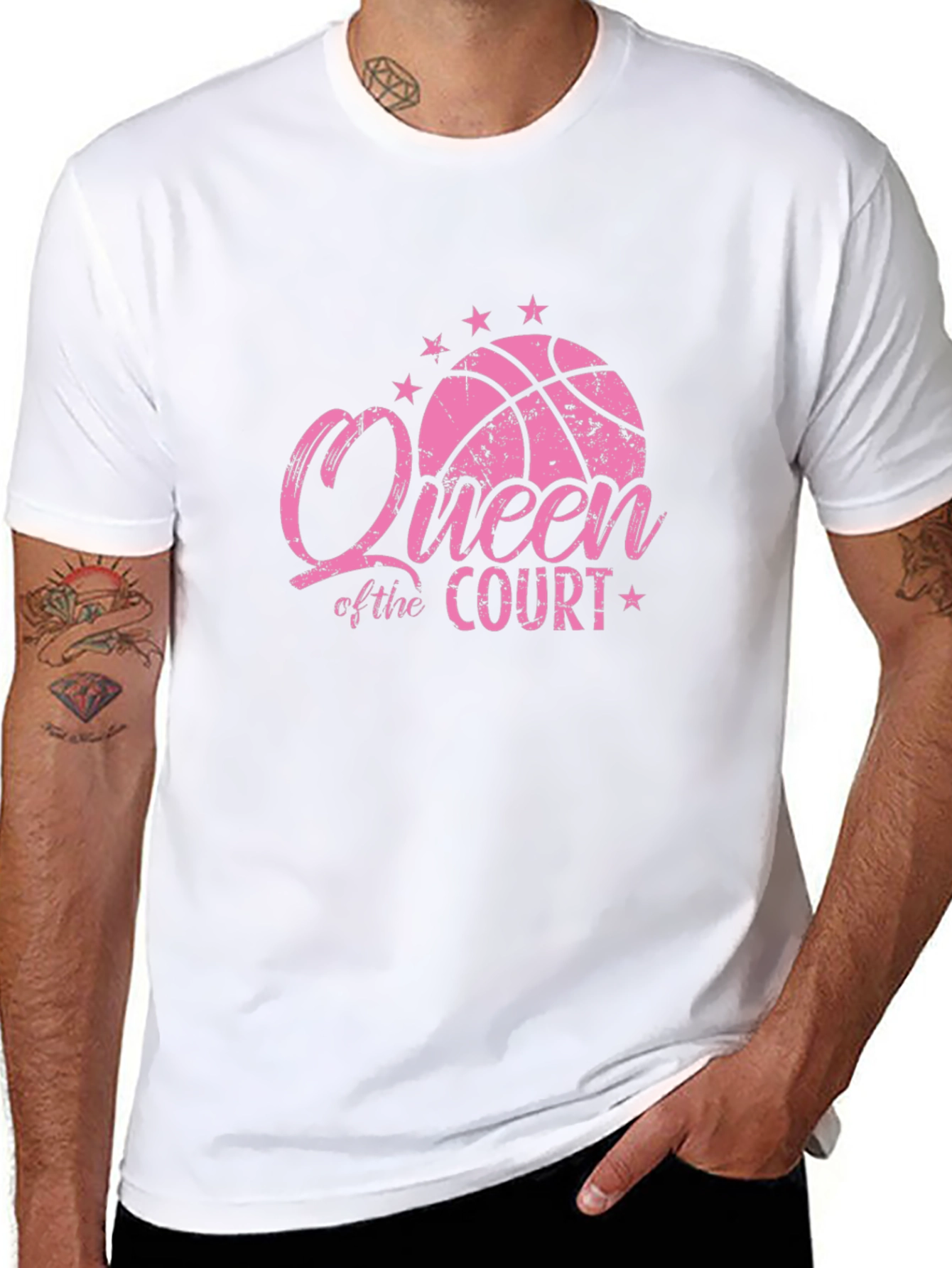 Queen of the Court Basketball T-Shirt