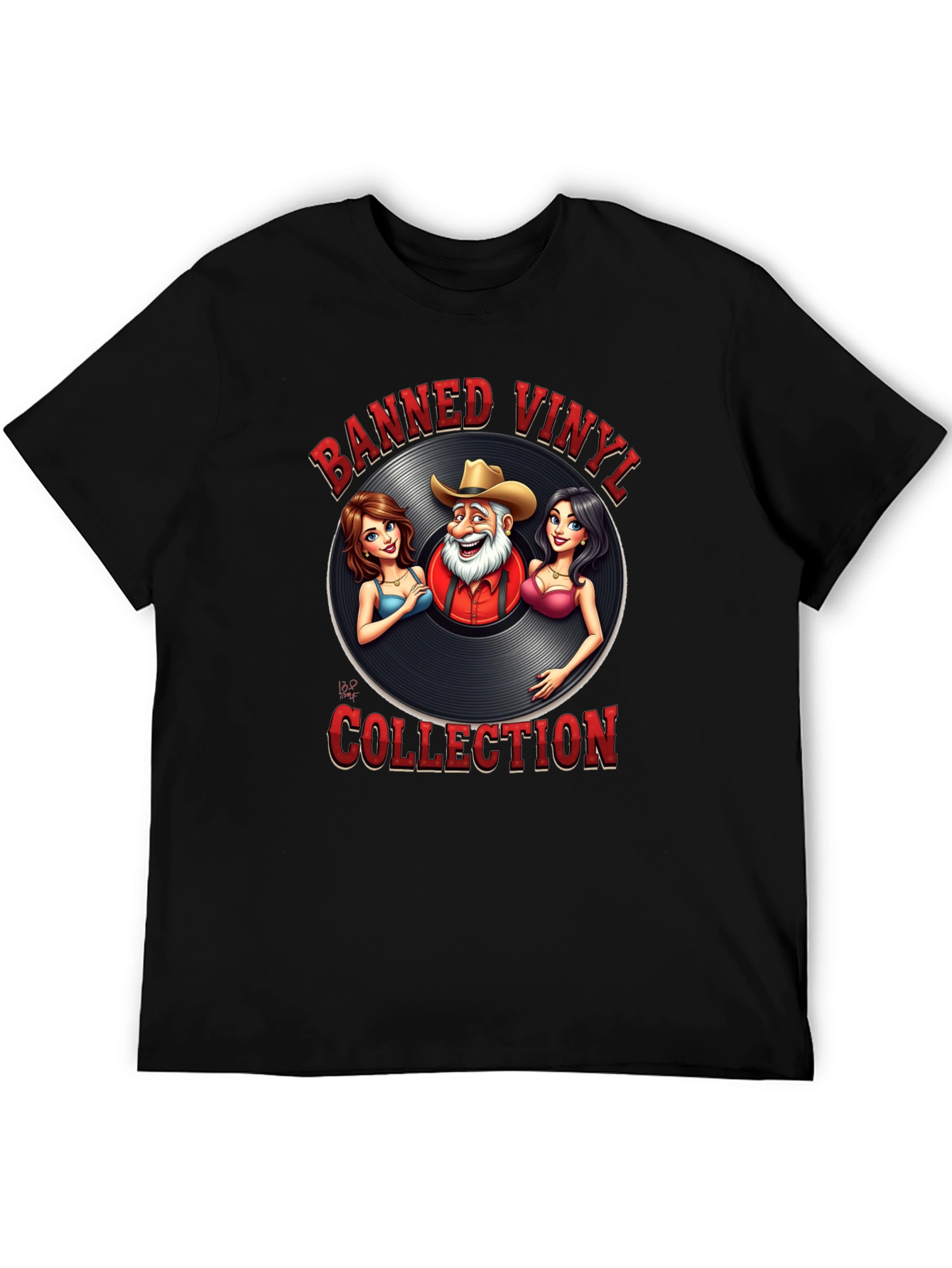 Banned Vinyl Collection T-Shirt - Country Music Style