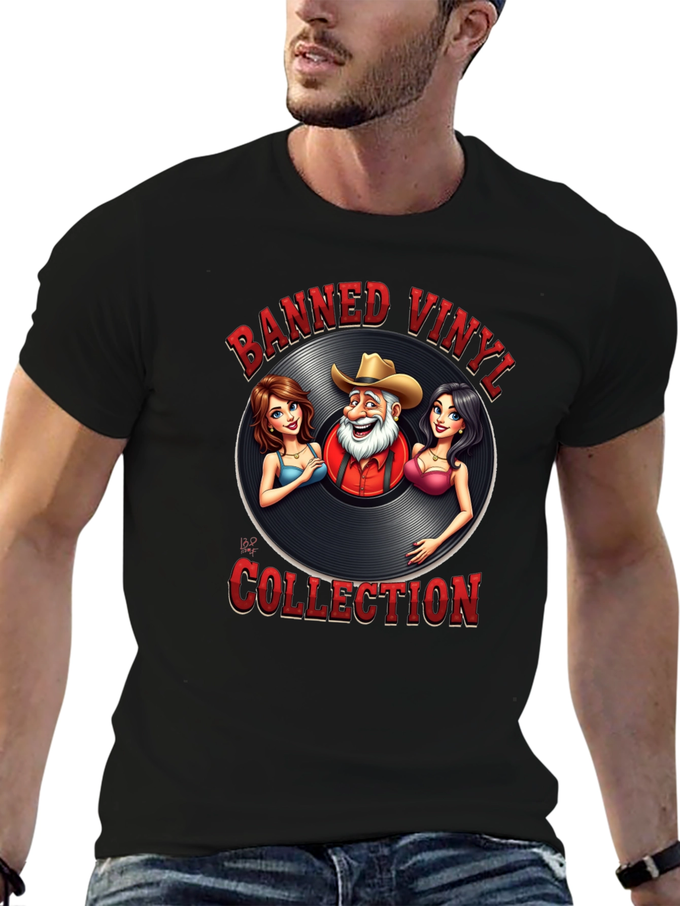 Banned Vinyl Collection T-Shirt - Country Music Style