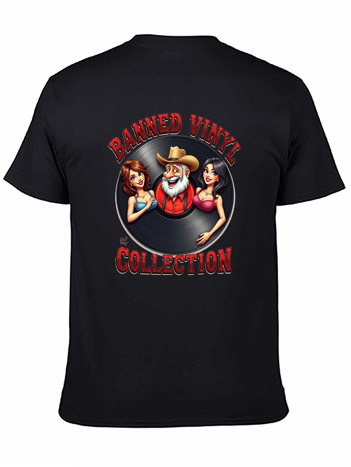 Banned Vinyl Collection T-Shirt - Country Music Style