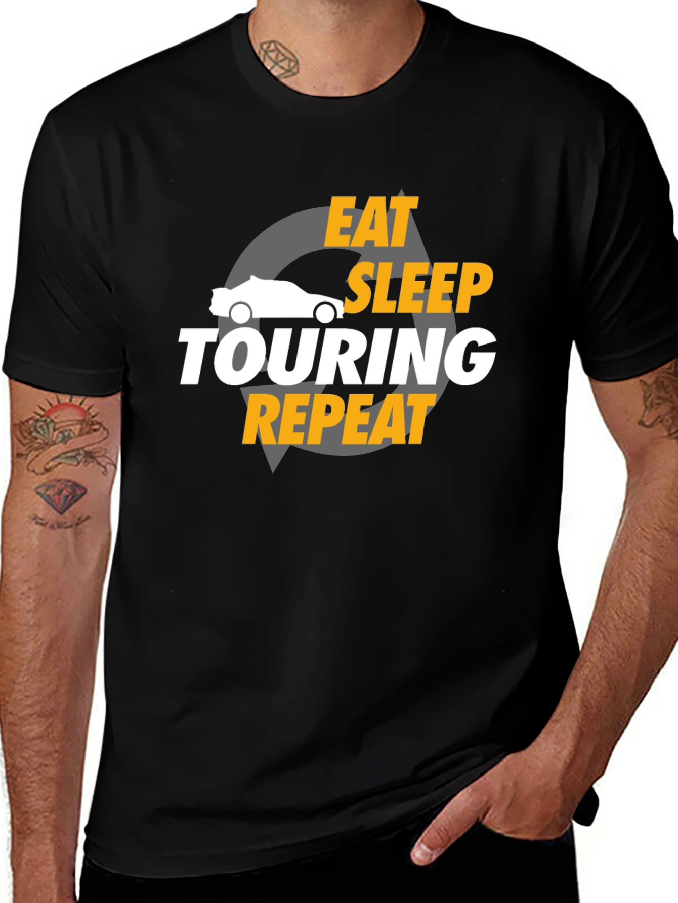 Eat Sleep Touring Repeat Graphic T-Shirt