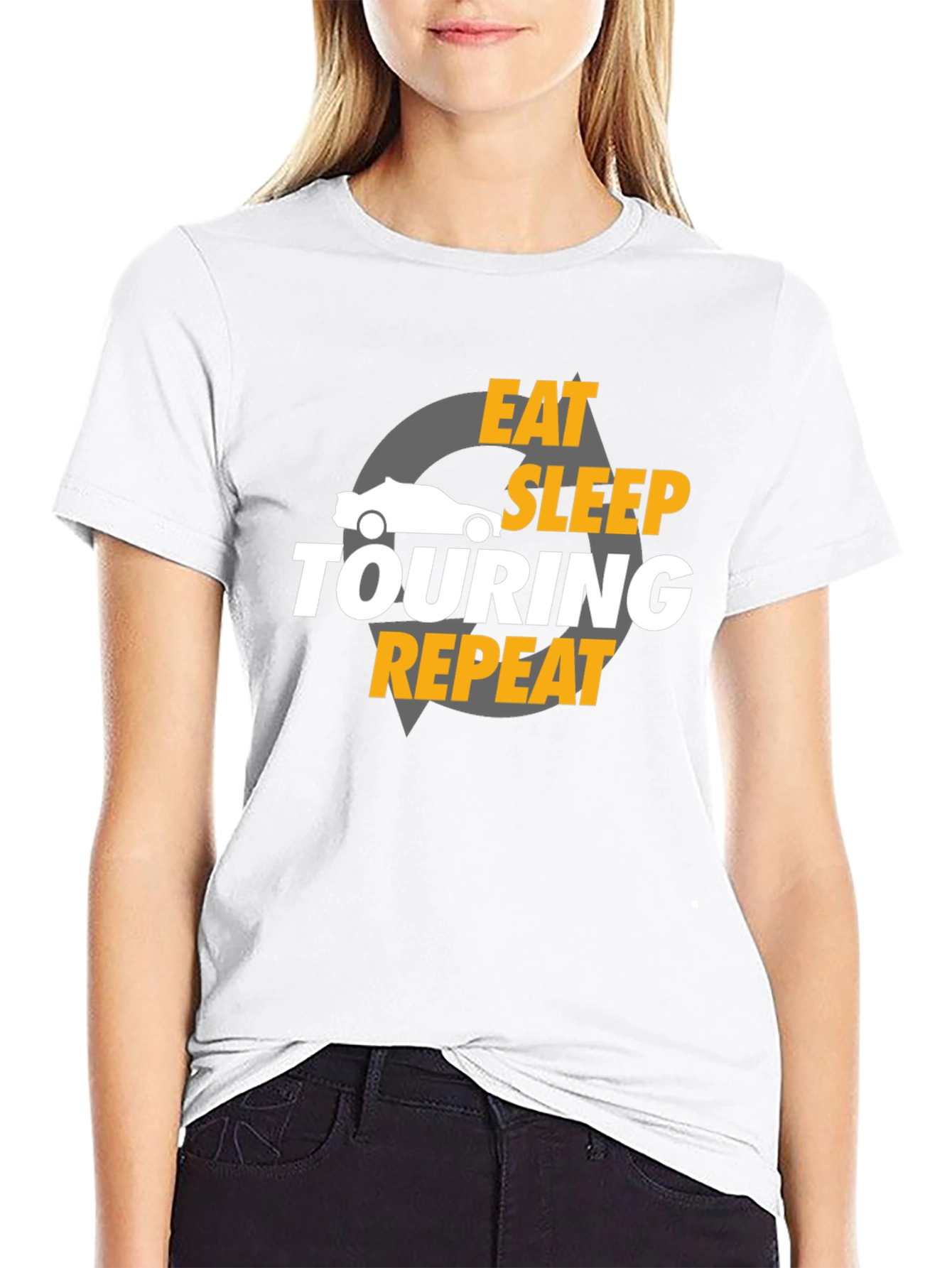 Eat Sleep Touring Repeat Graphic T-Shirt