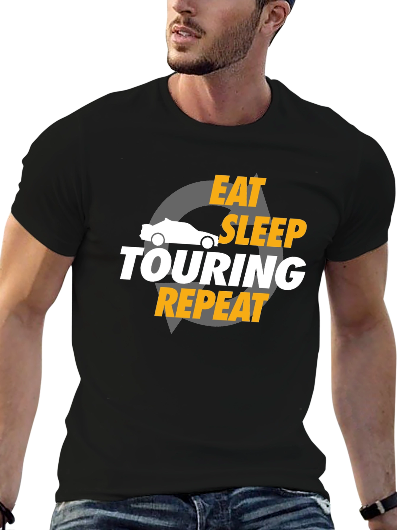 Eat Sleep Touring Repeat Graphic T-Shirt