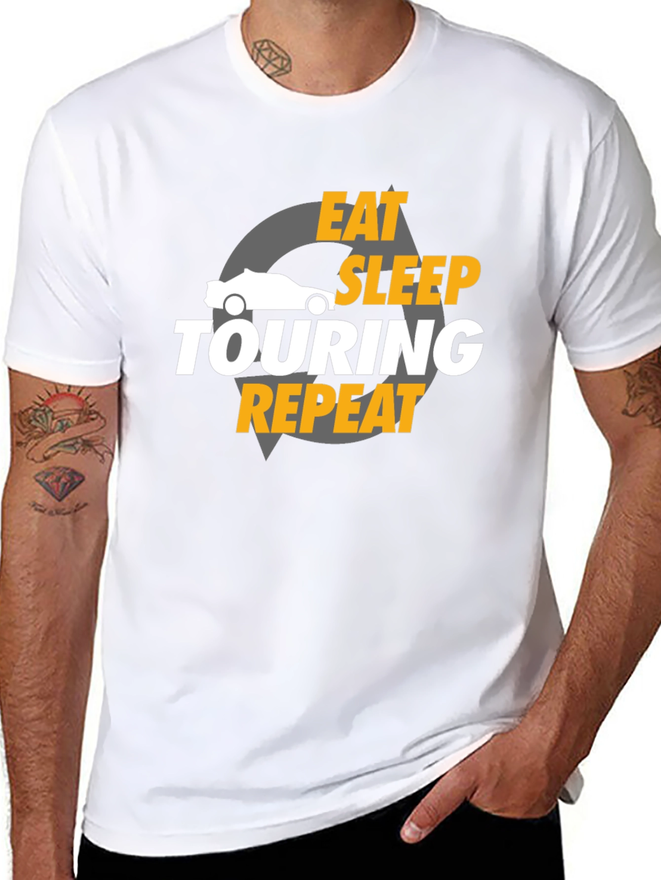 Eat Sleep Touring Repeat Graphic T-Shirt