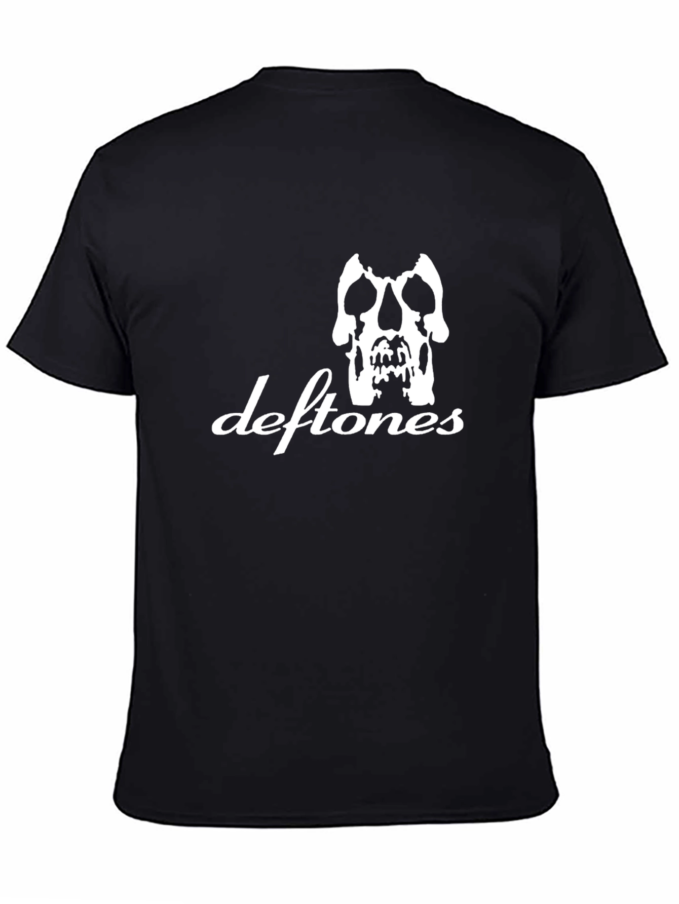 Deftones Skull Graphic Black T-Shirt