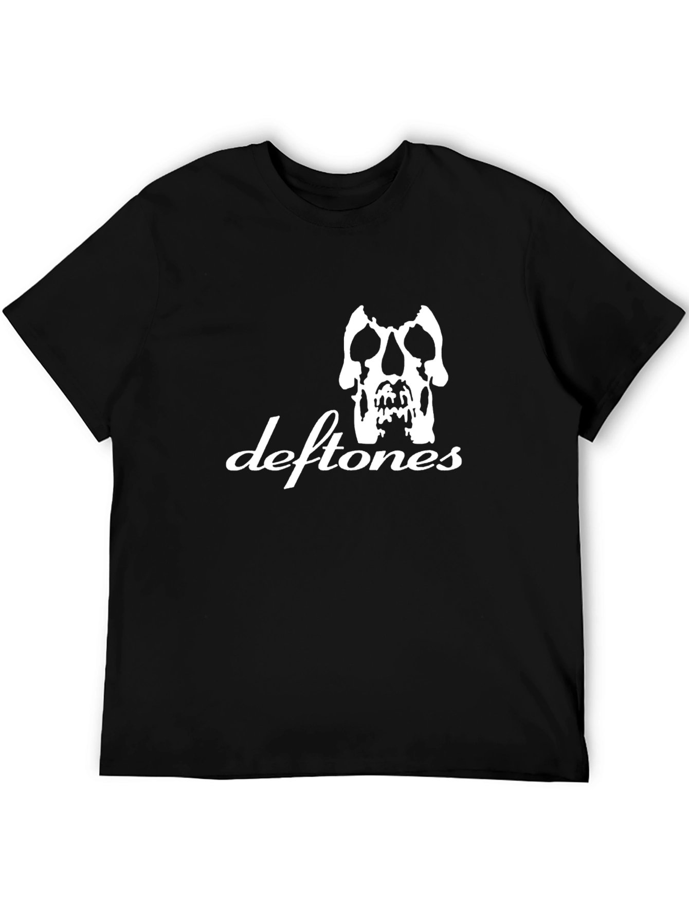 Deftones Skull Graphic Black T-Shirt