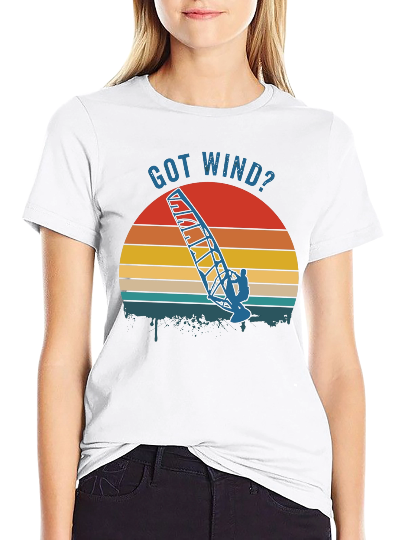 Got Wind? Retro Windsurfing T-Shirt