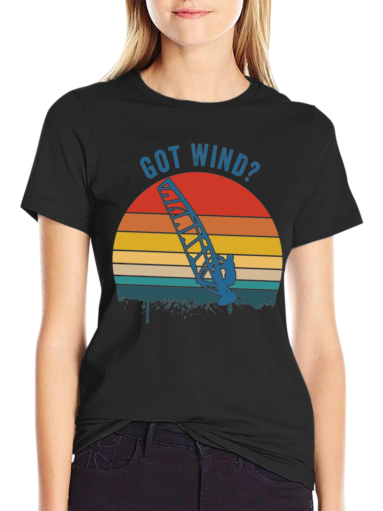 Got Wind? Retro Windsurfing T-Shirt