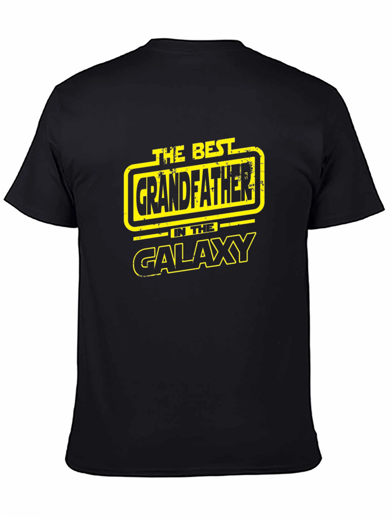 Best Grandfather in the Galaxy Black T-Shirt