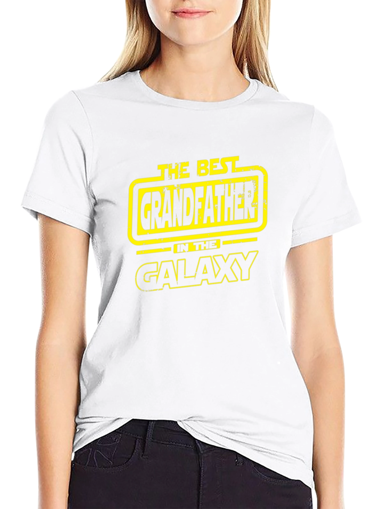 Best Grandfather in the Galaxy Black T-Shirt