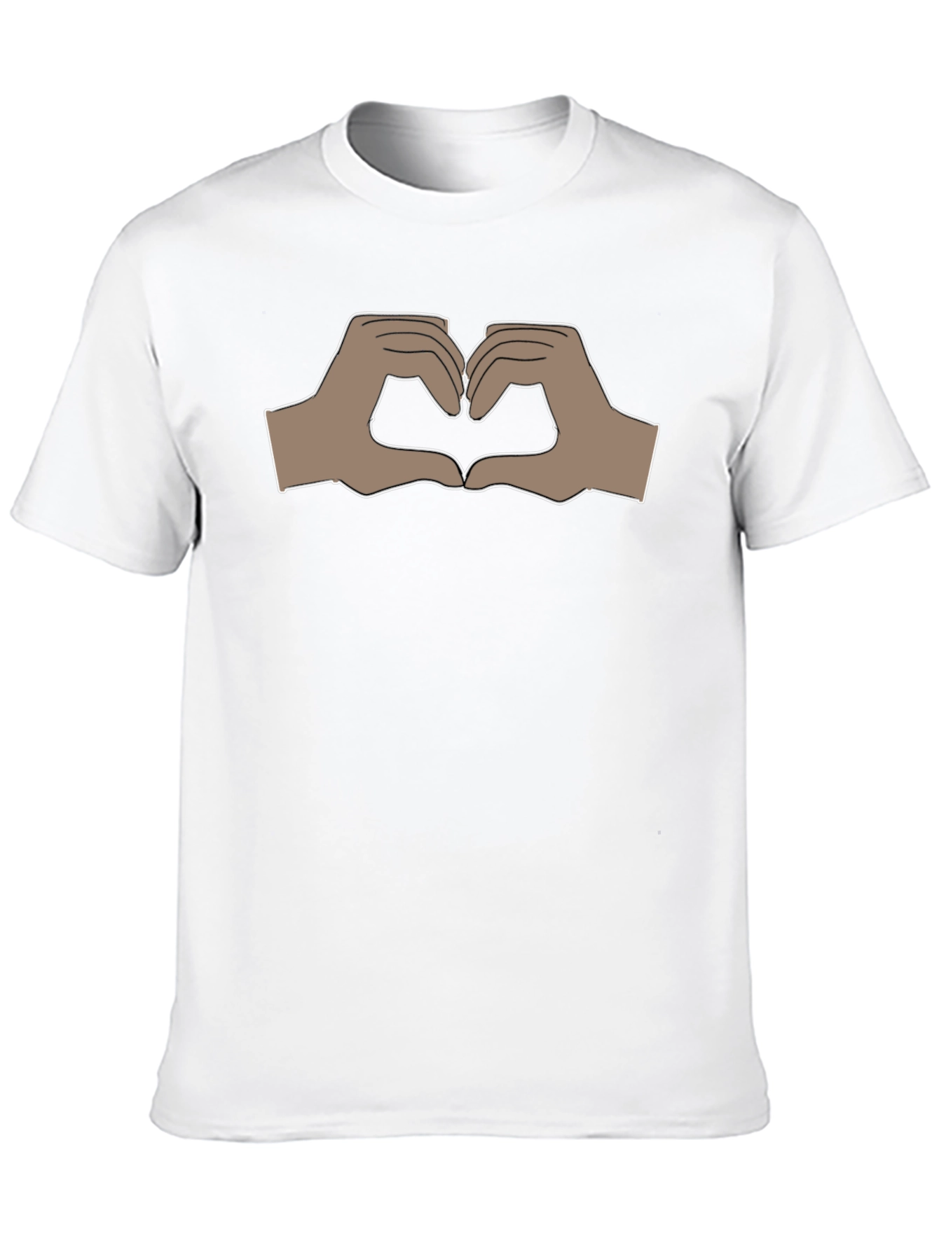 Heart Hands Graphic Black T-Shirt