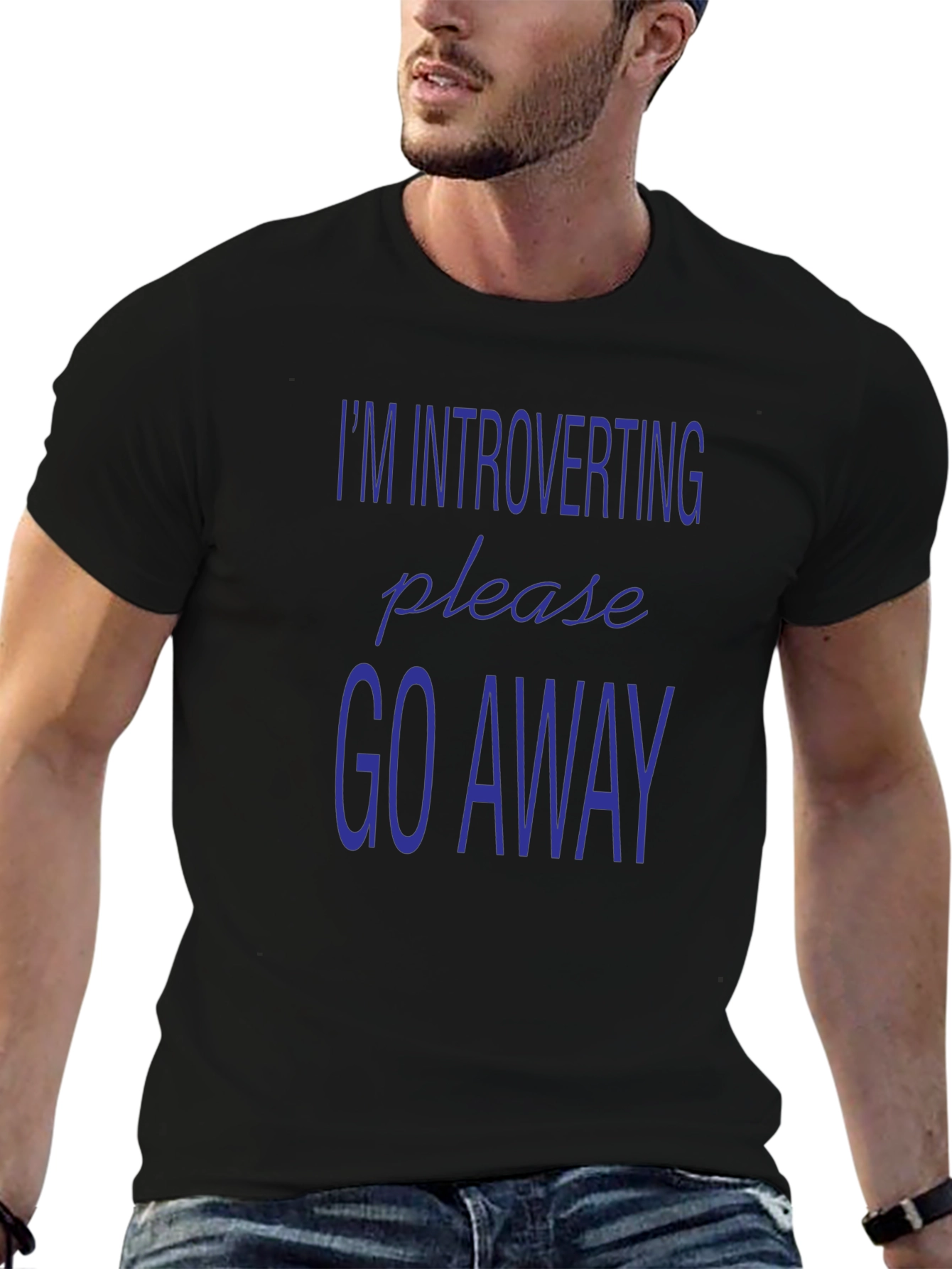 Introverting Please Go Away Graphic Tee